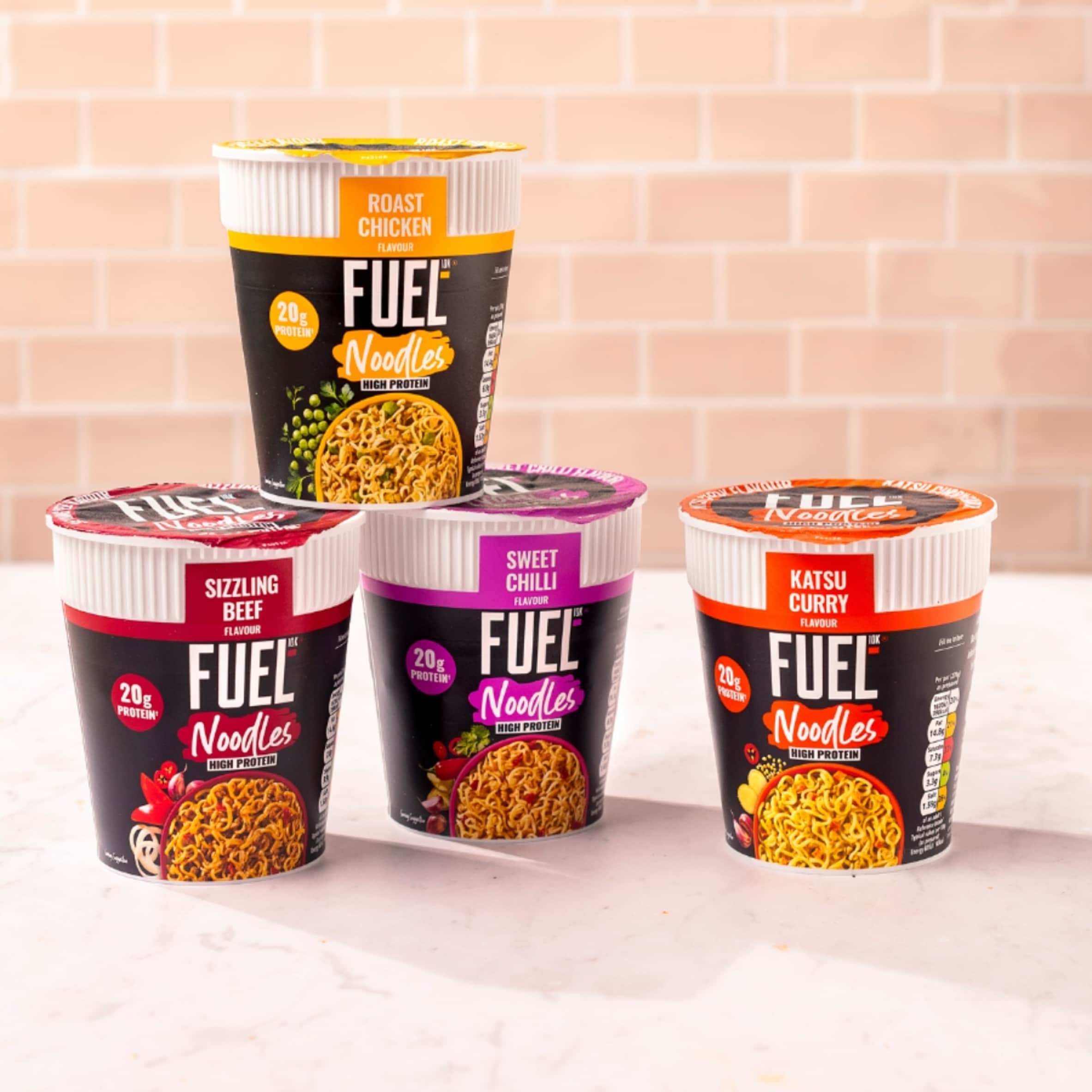 FUEL10K High Protein Katsu Curry Instant Noodles Snack Pot 87g thumbnail 3