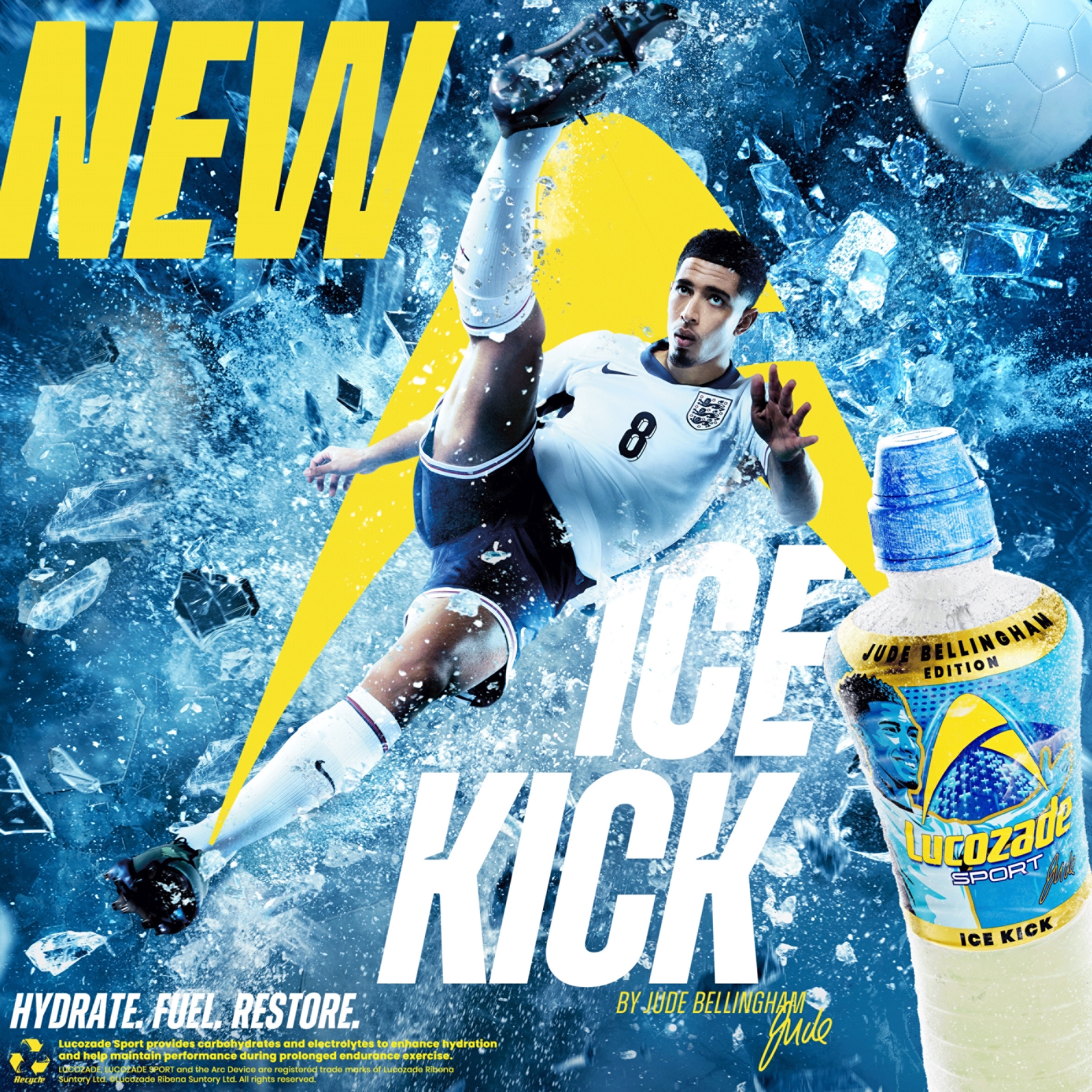 Lucozade Sport Drink Ice Kick 4x500ml thumbnail 2