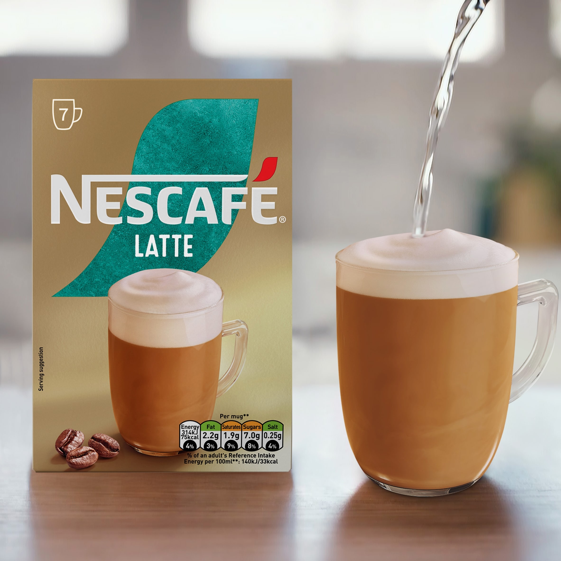 Nescafe Latte Instant Coffee 7 Sachets thumbnail 3