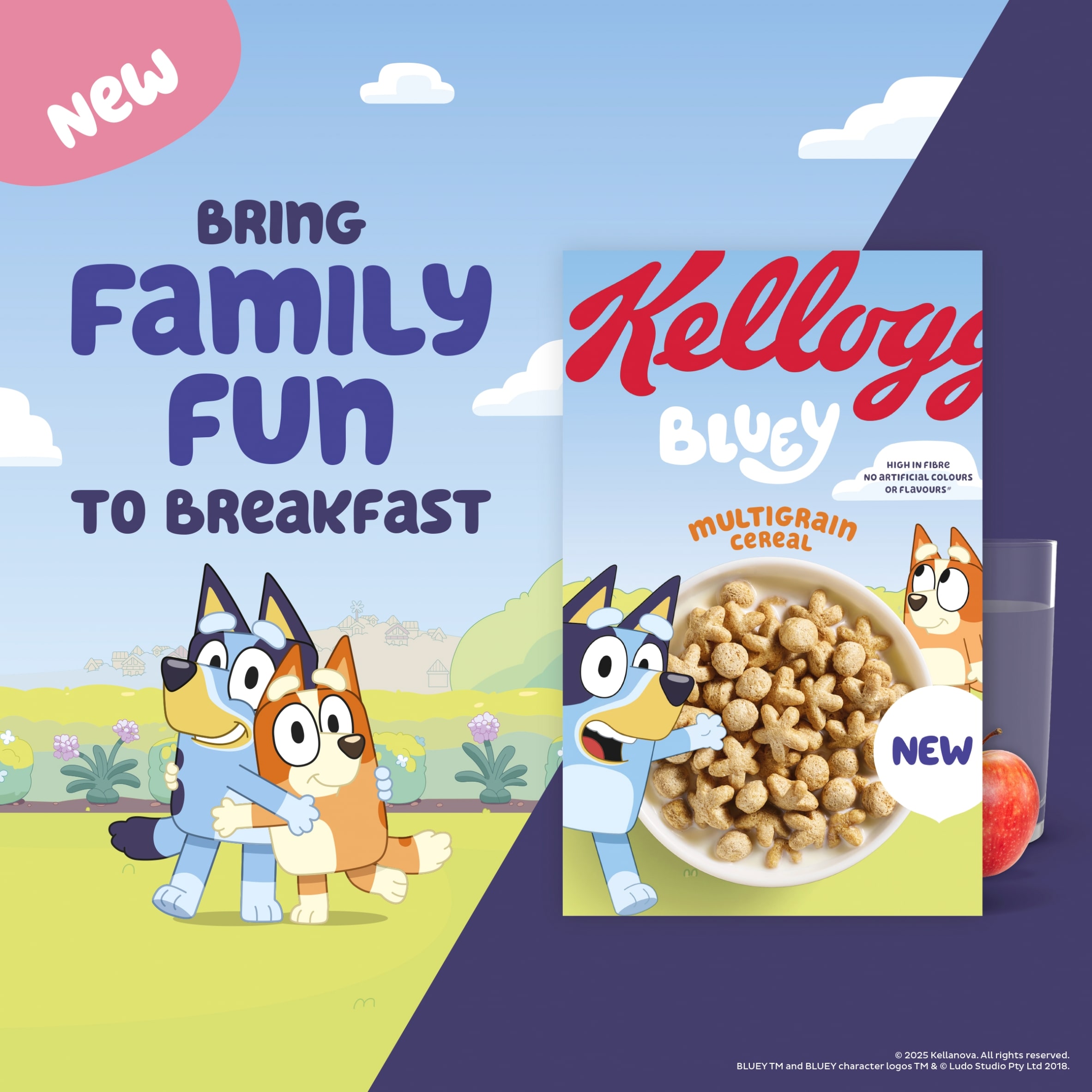 Kellogg's Bluey Multigrain Shapes Breakfast Cereal 350g thumbnail 2