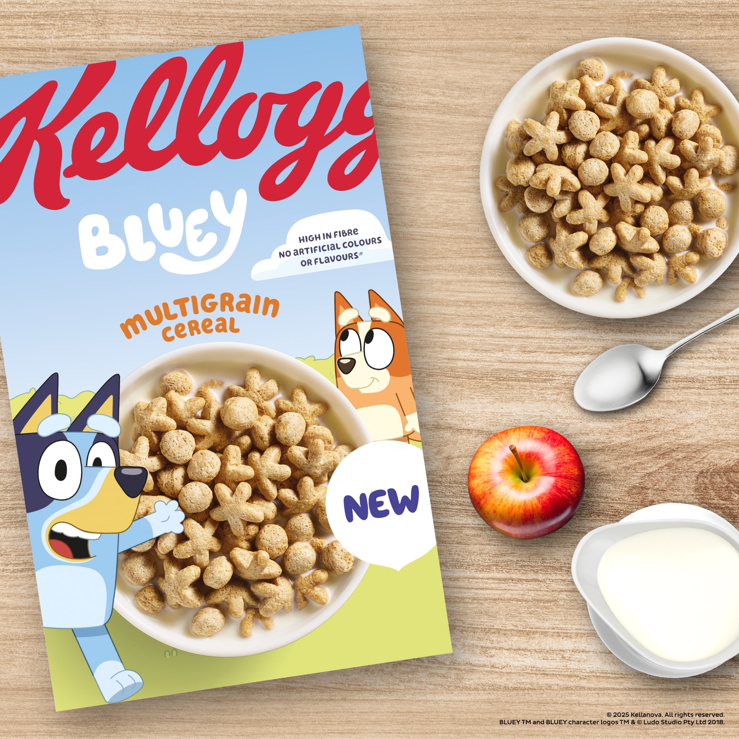 Kellogg's Bluey Multigrain Shapes Breakfast Cereal 350g thumbnail 3