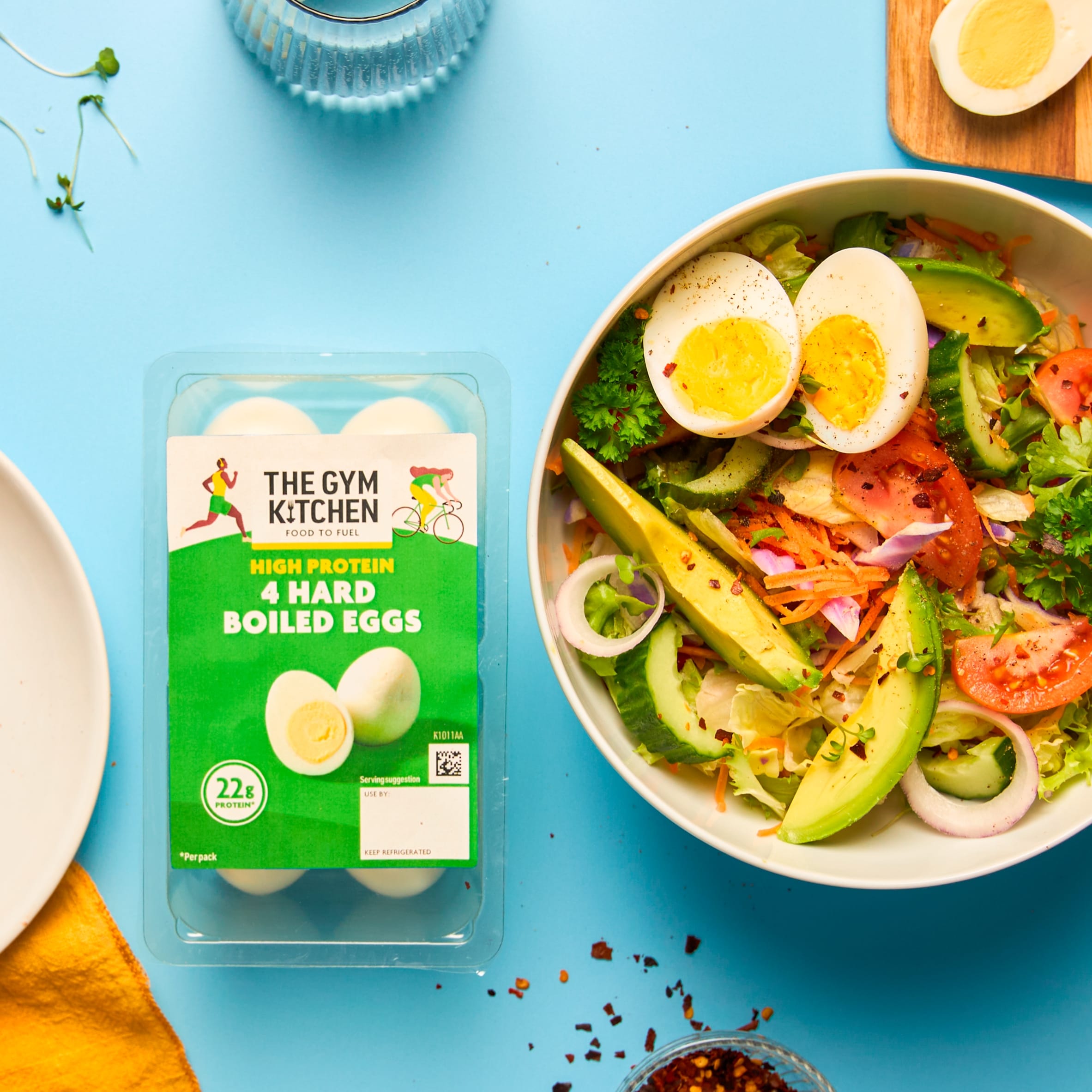 The Gym Kitchen High Protein Boiled Eggs 4 Pack 175g thumbnail 2