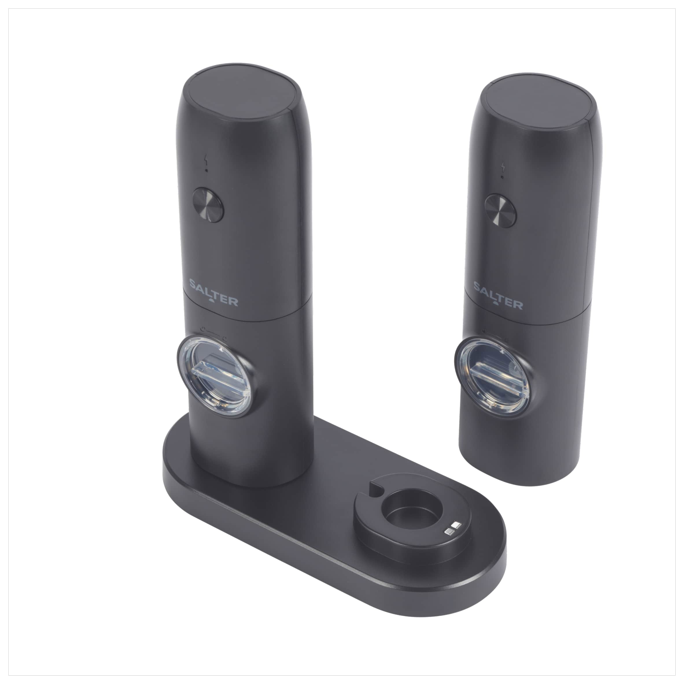 Salter Salt & Pepper Mills With Rechargeable Base thumbnail 4