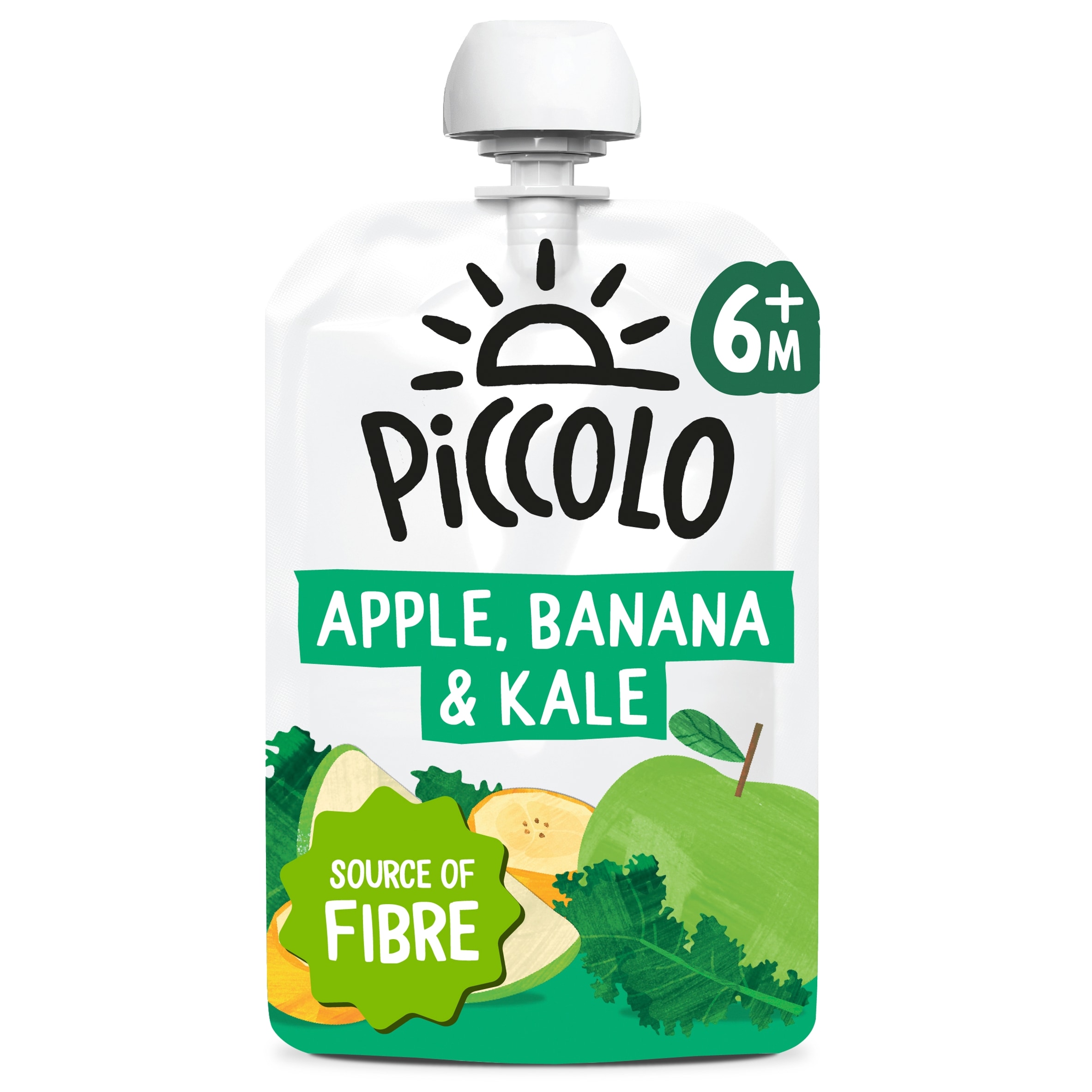 Piccolo Baby Organic Apple, Banana & Kale 100g
