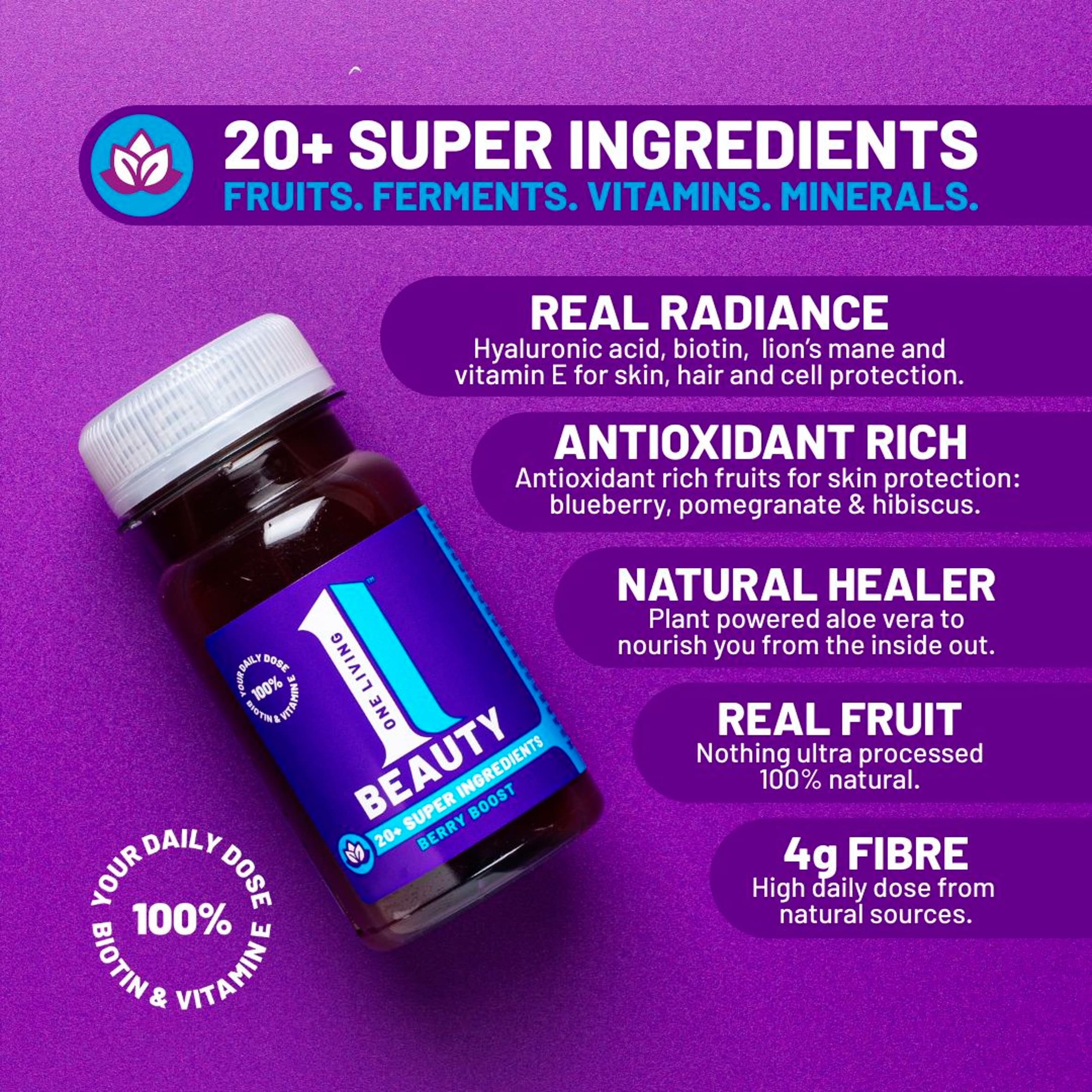 One Living Berry Boost Beauty Shot 100ml thumbnail 3