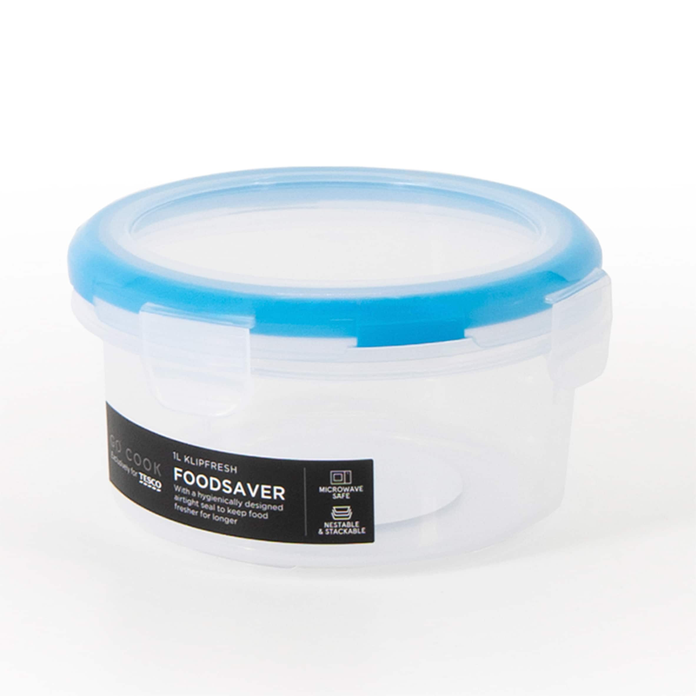 Go Cook Klipfresh Round Food Storage 1L thumbnail 2