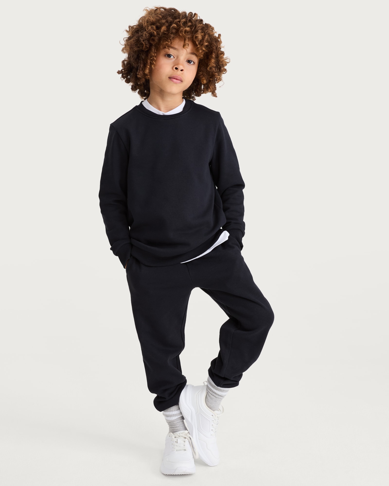 F&F School Unisex 2-Pack Cotton Rich School Sweatshirts in Navy thumbnail 2