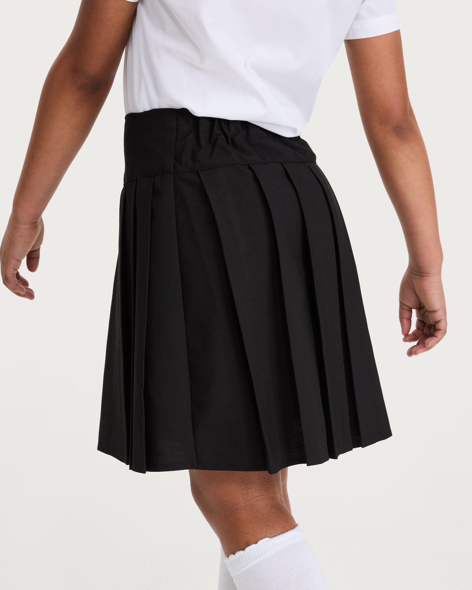 F&F School Girls 2-Pack Pleated Kilt Skirts in Black thumbnail 3