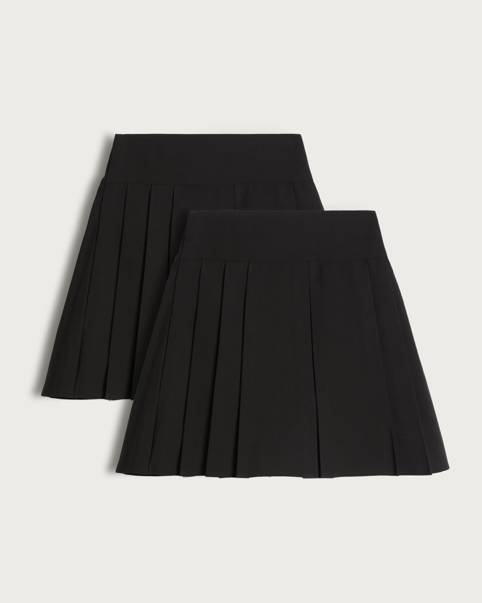 F&F School Girls 2-Pack Pleated Kilt Skirts in Black thumbnail 4