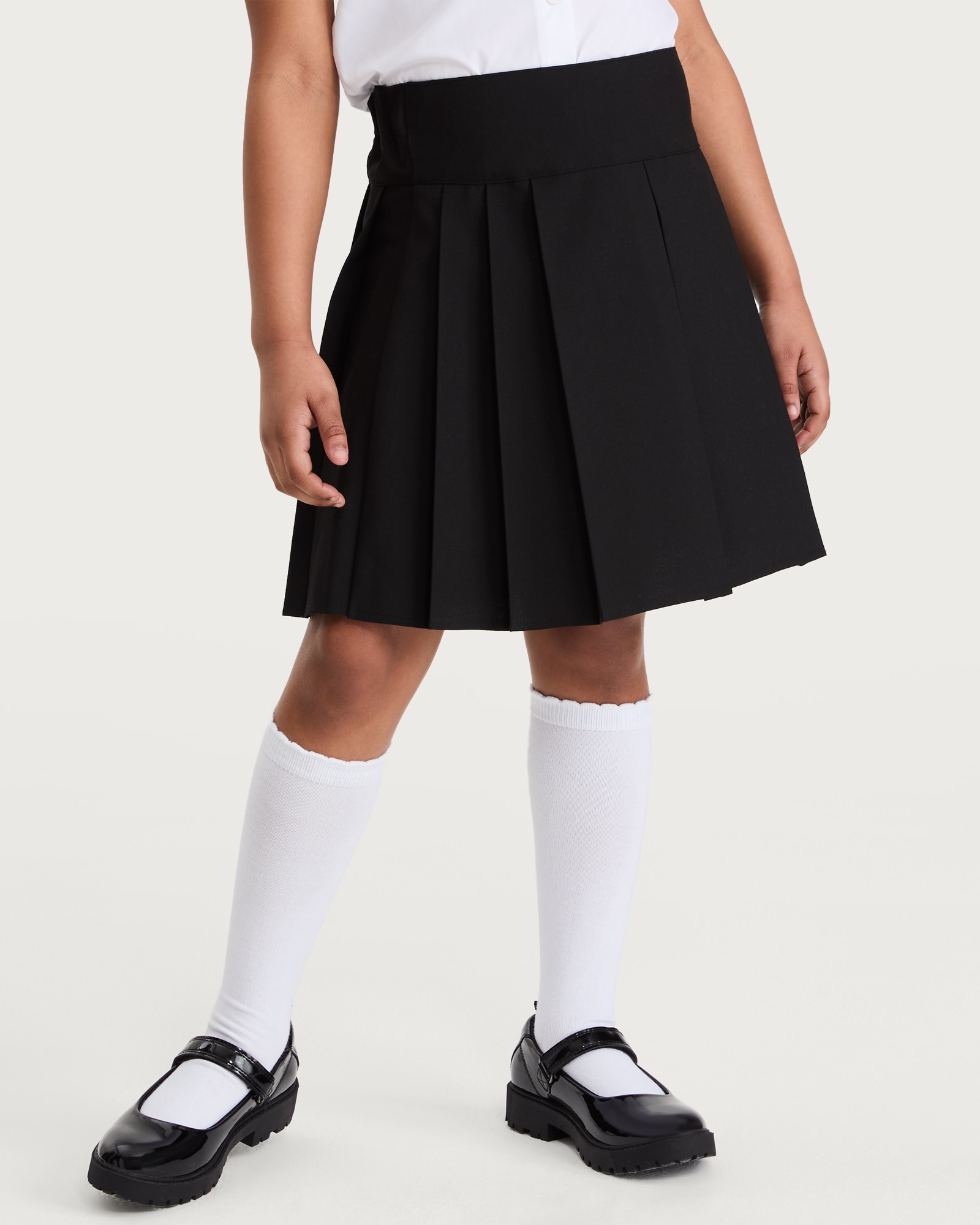 F&F School Girls 2-Pack Pleated Kilt Skirts in Black thumbnail 2
