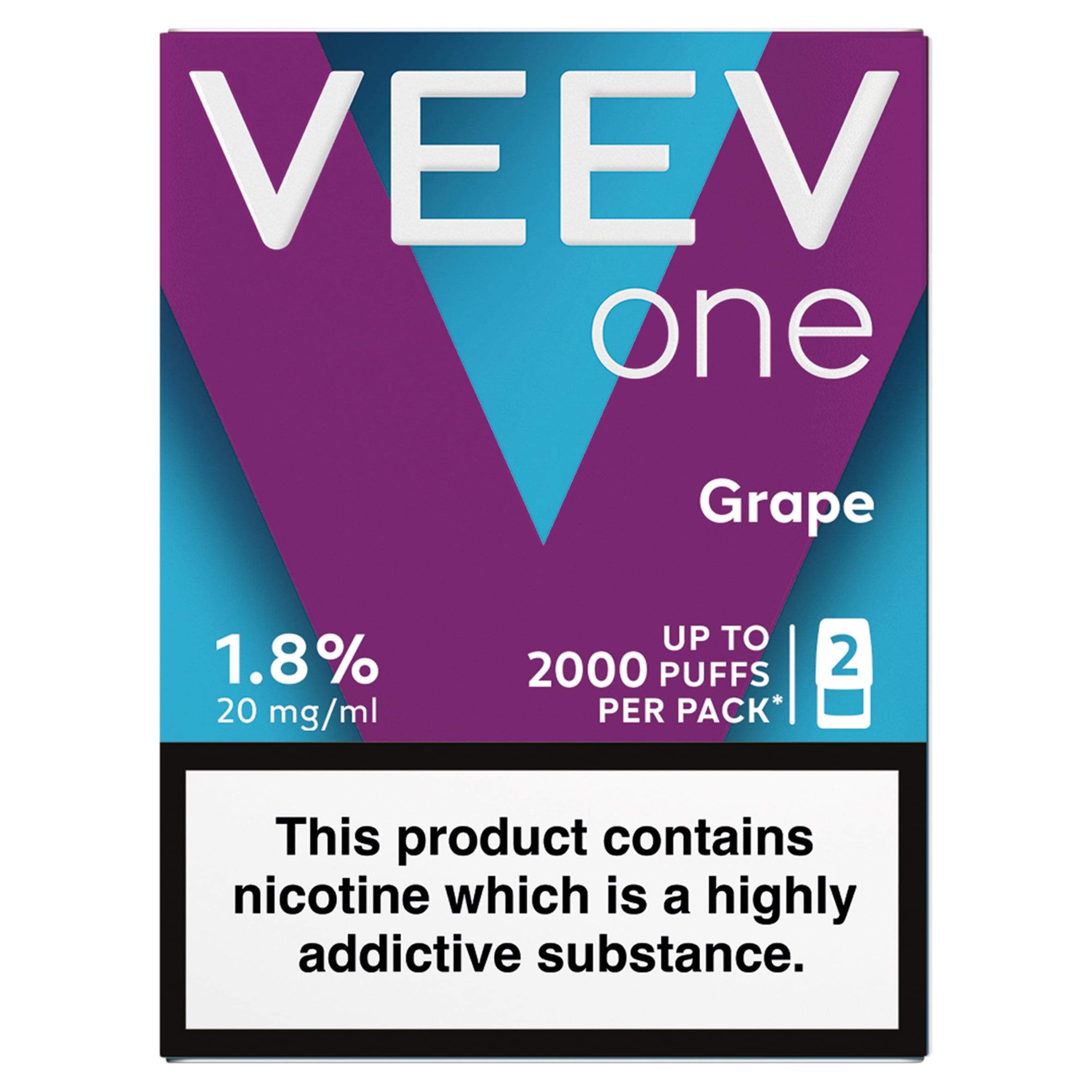 VEEV ONE GRAPE 20mg/ml 2x2ml