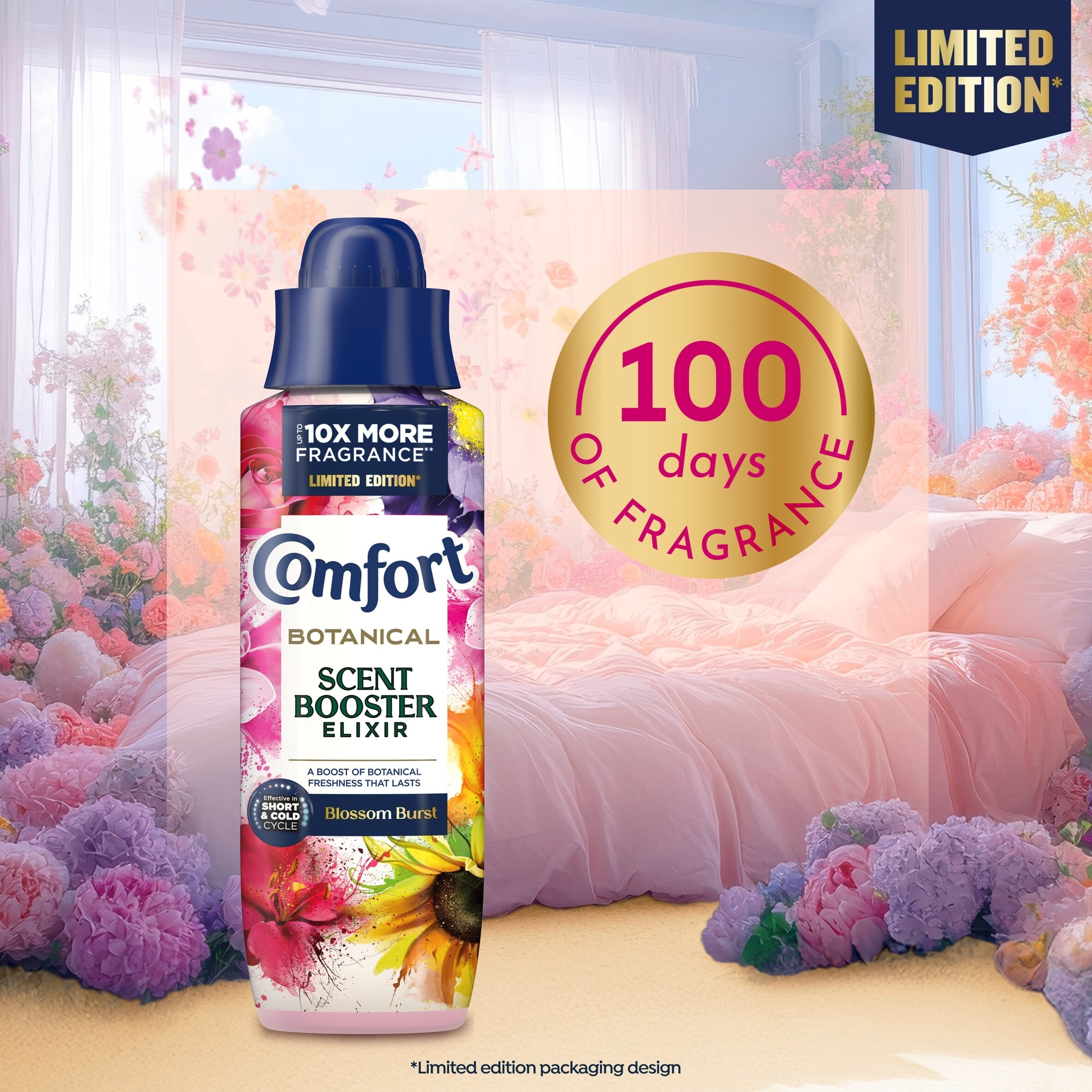 Comfort Scent Booster Elixir Blossom Burst Limited Edition 20 Washes 460ml thumbnail 2