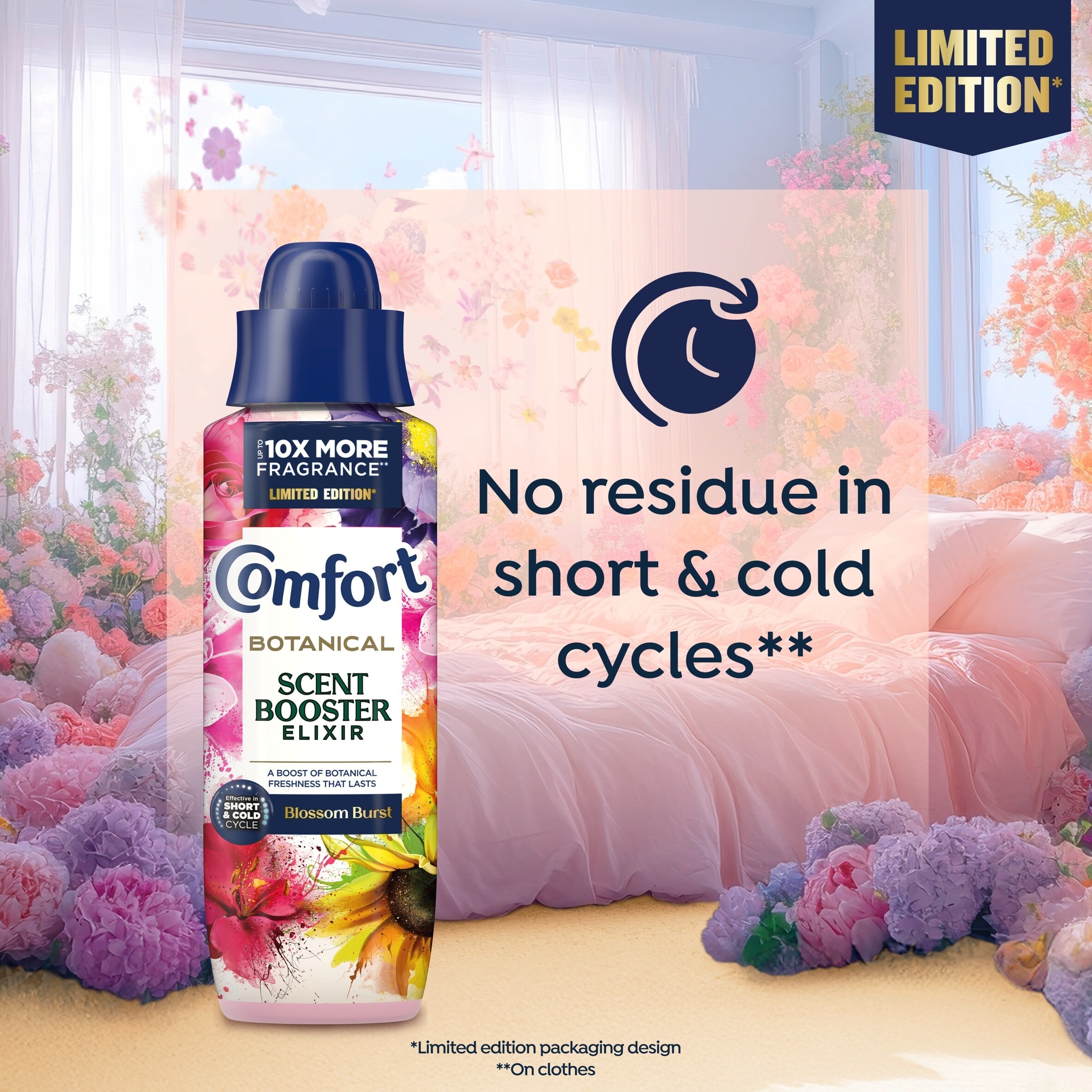 Comfort Scent Booster Elixir Blossom Burst Limited Edition 20 Washes 460ml thumbnail 3