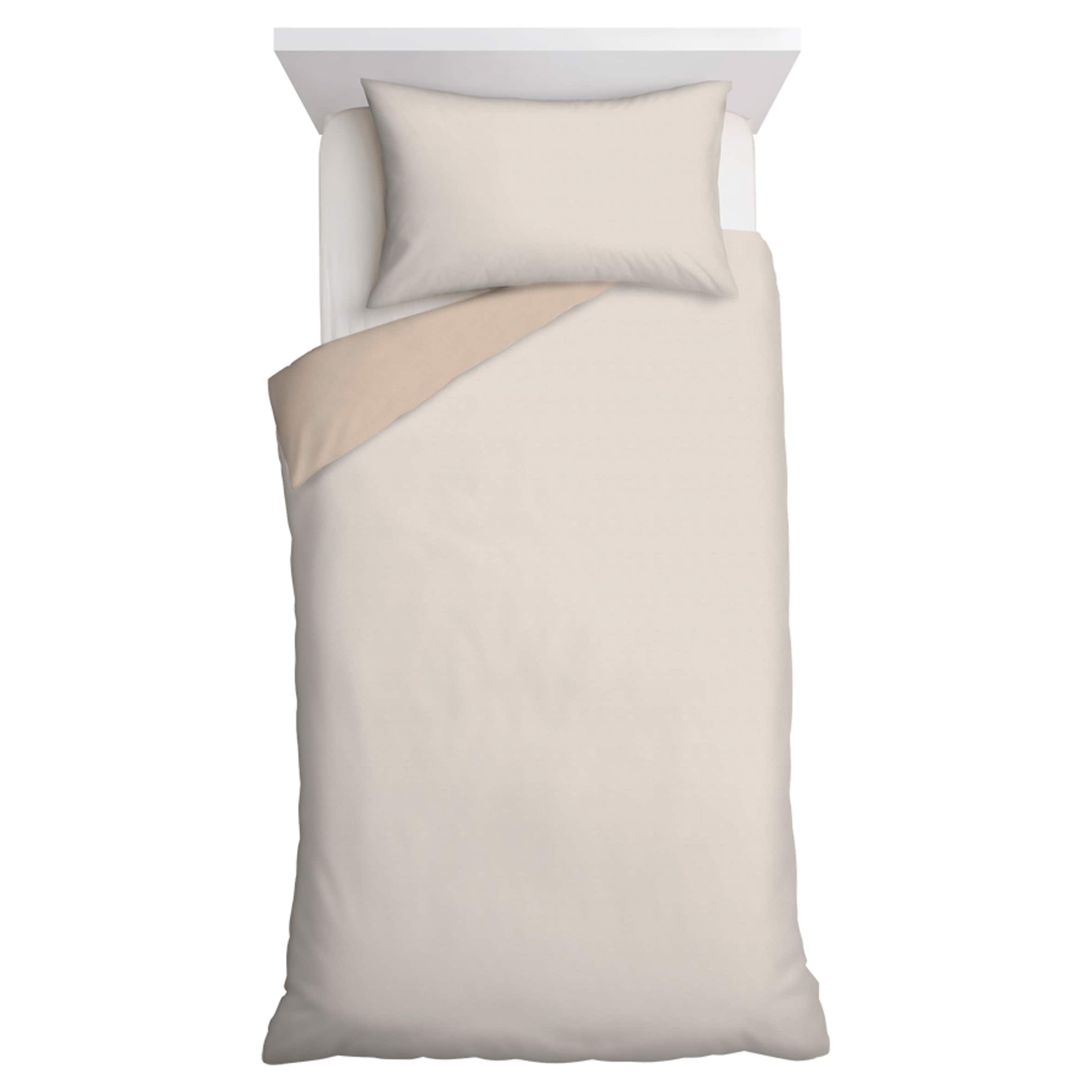 F&F Home Natural Reversible Duvet Set Single