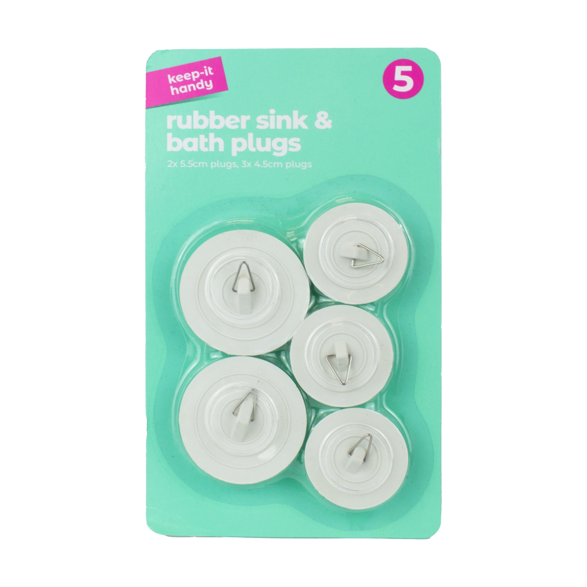 Keep it Handy Rubber Sink & Bath Plugs 5pcs