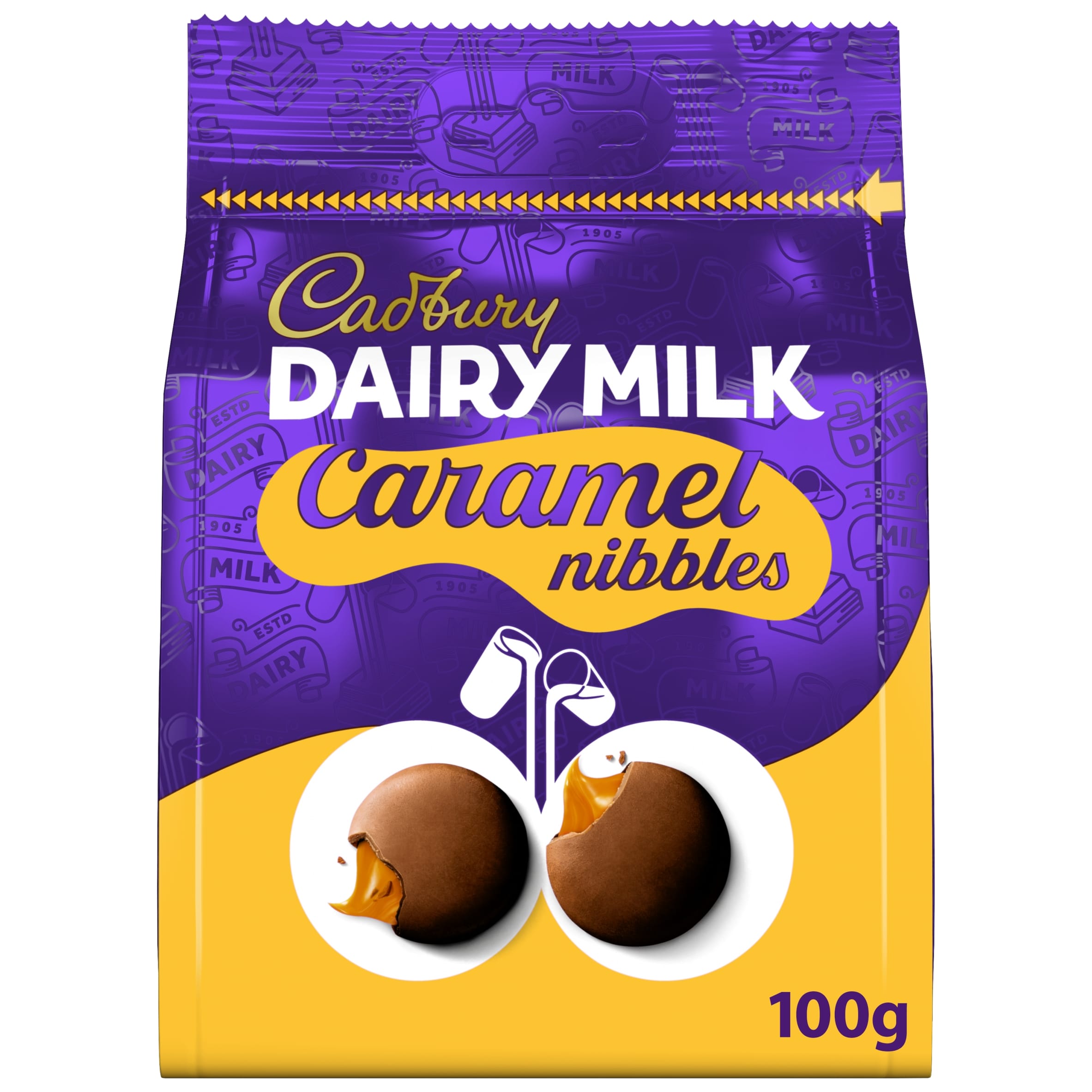 Cadbury Dairy Milk Chocolate Caramel Nibbles Bag
