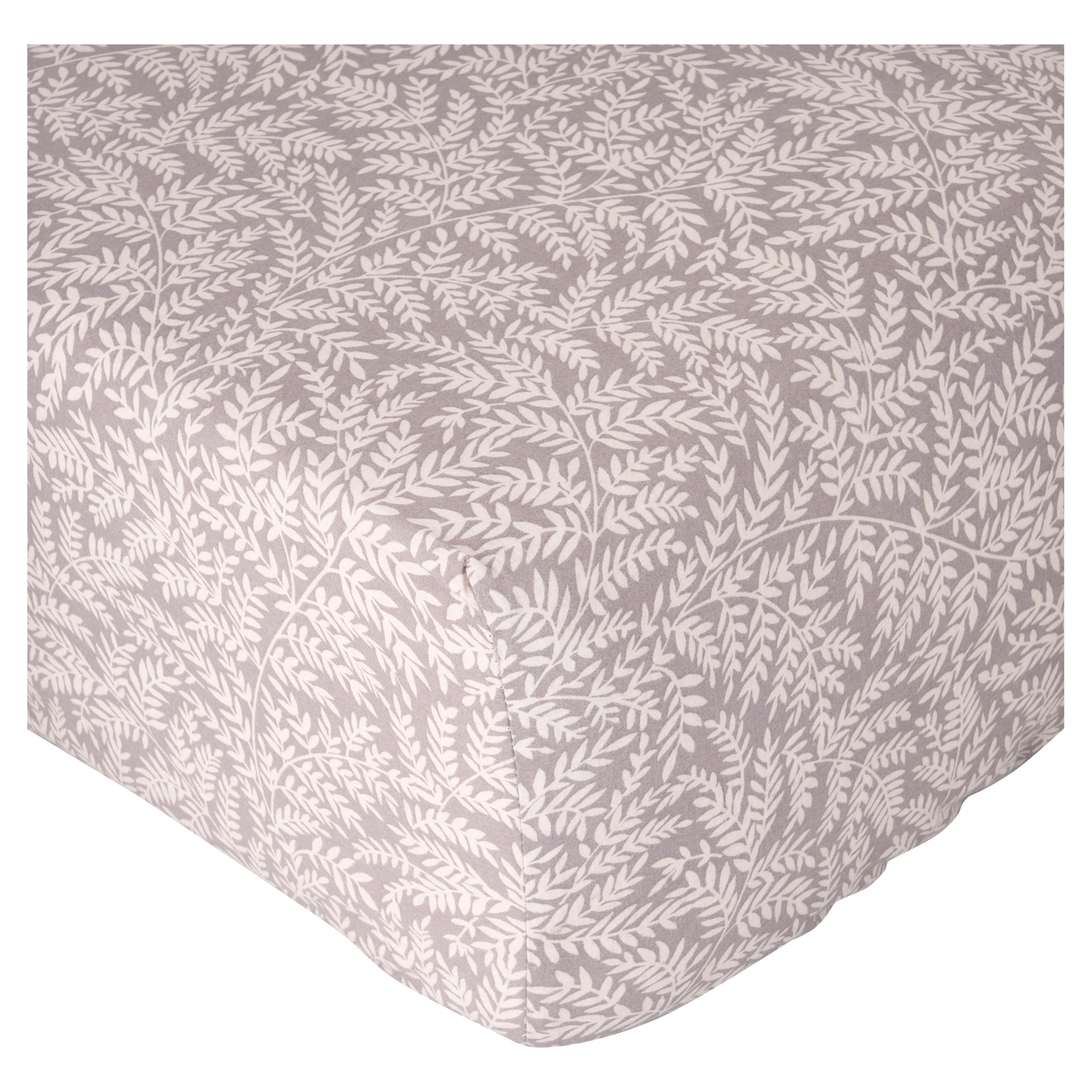 F&F Home Cotton Rich Leaf Fitted Sheet Single