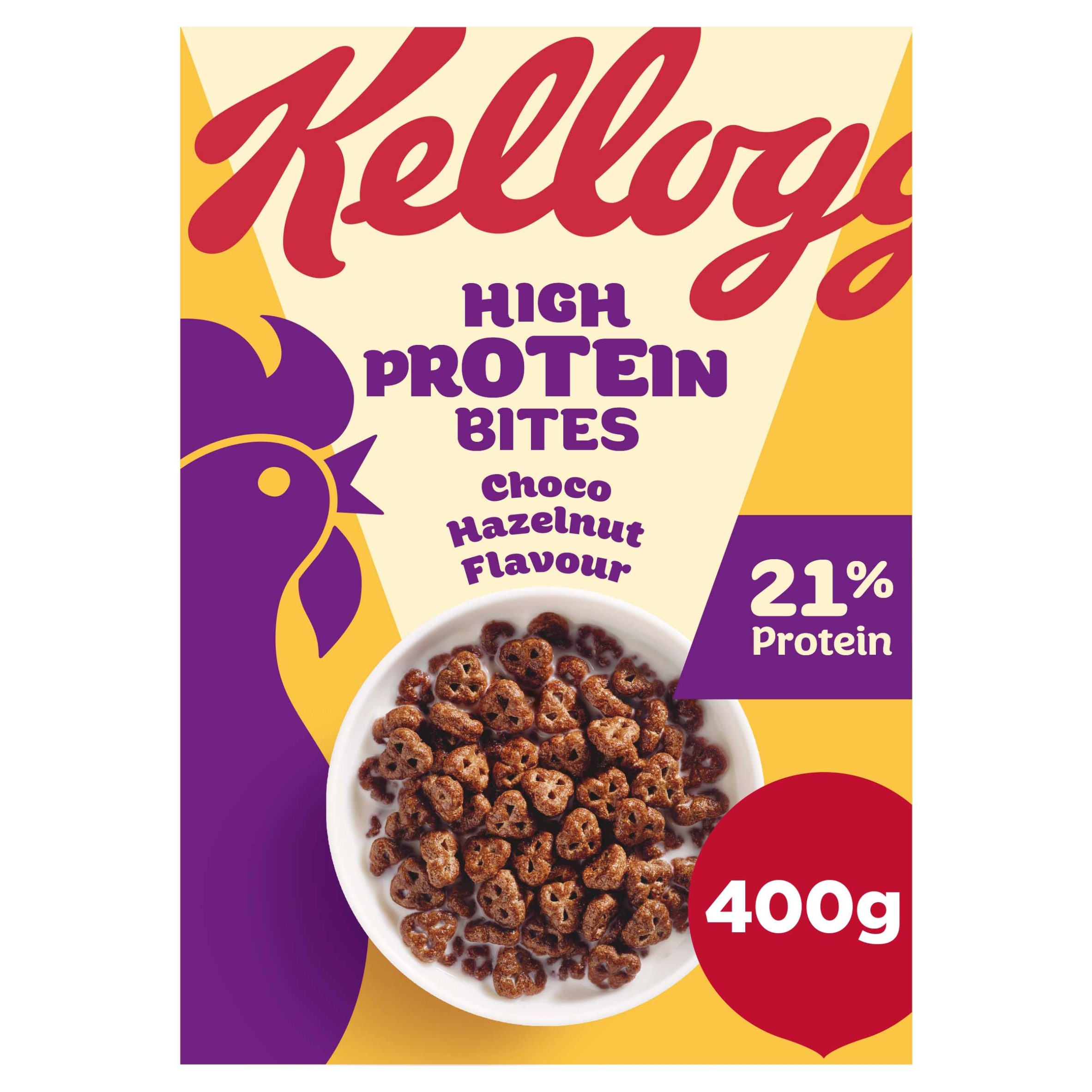 Kellogg's Protein Bites Choco Hazelnut Breakfast Cereal 400g