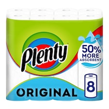 Plenty Original Kitchen Roll 8 Rolls