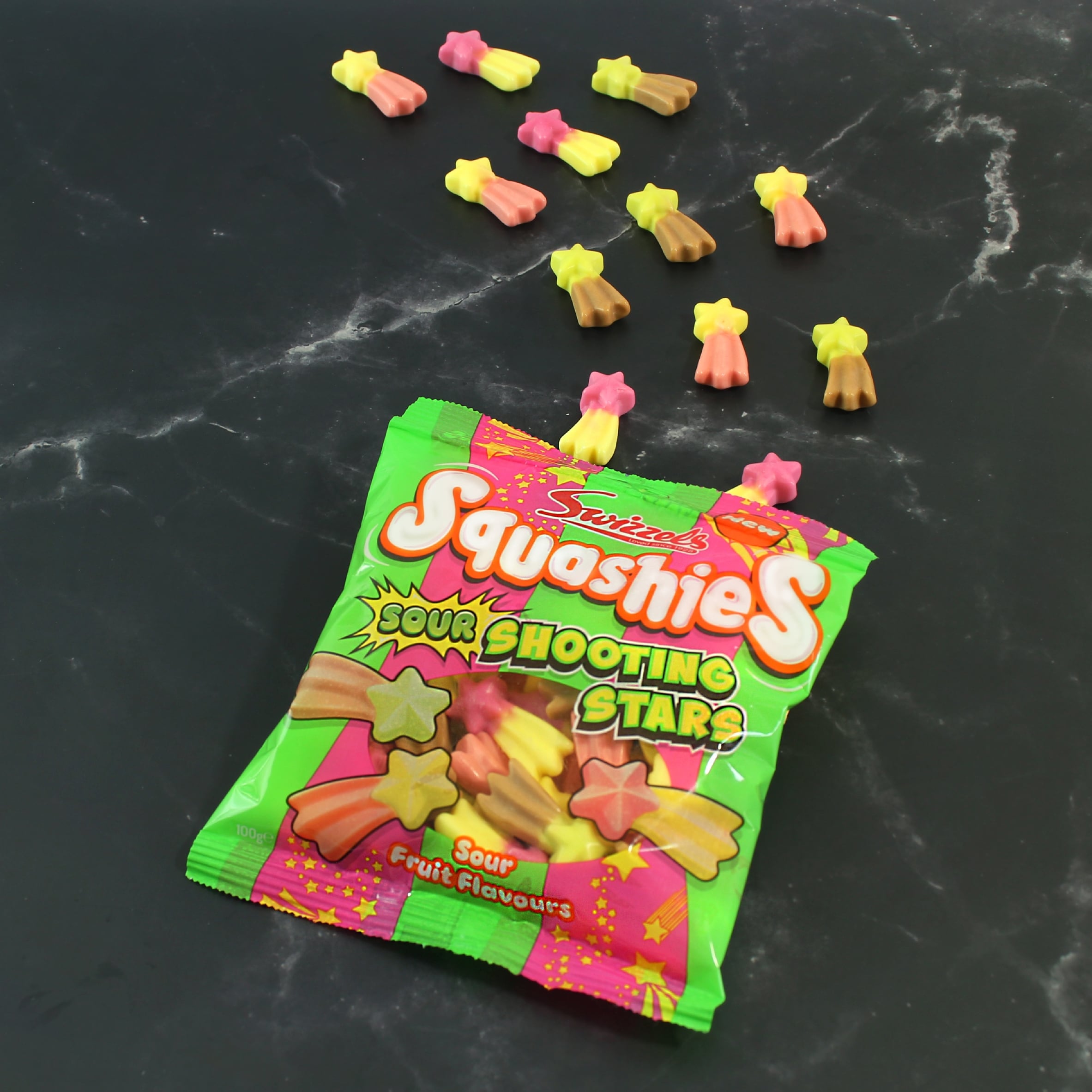 Swizzels Squashies Sour Shooting stars 100g thumbnail 3