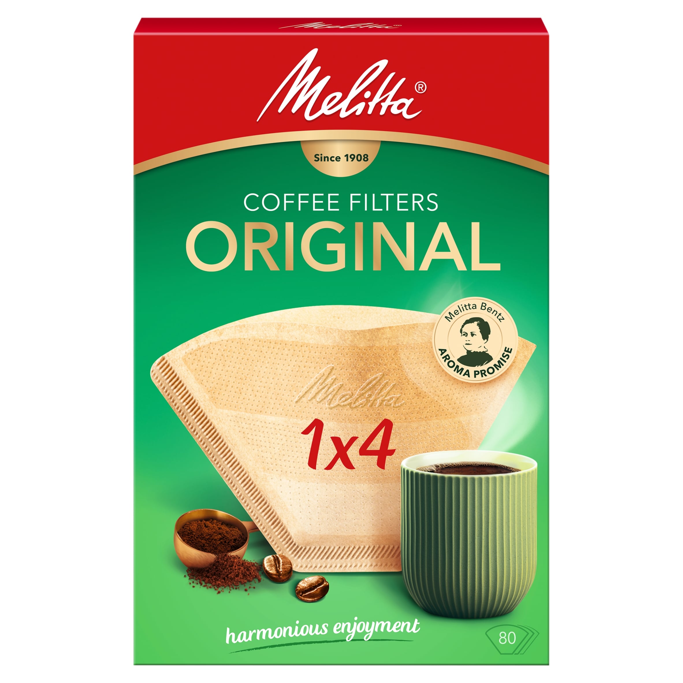 Melitta Coffee Filters Original 1x4 x80