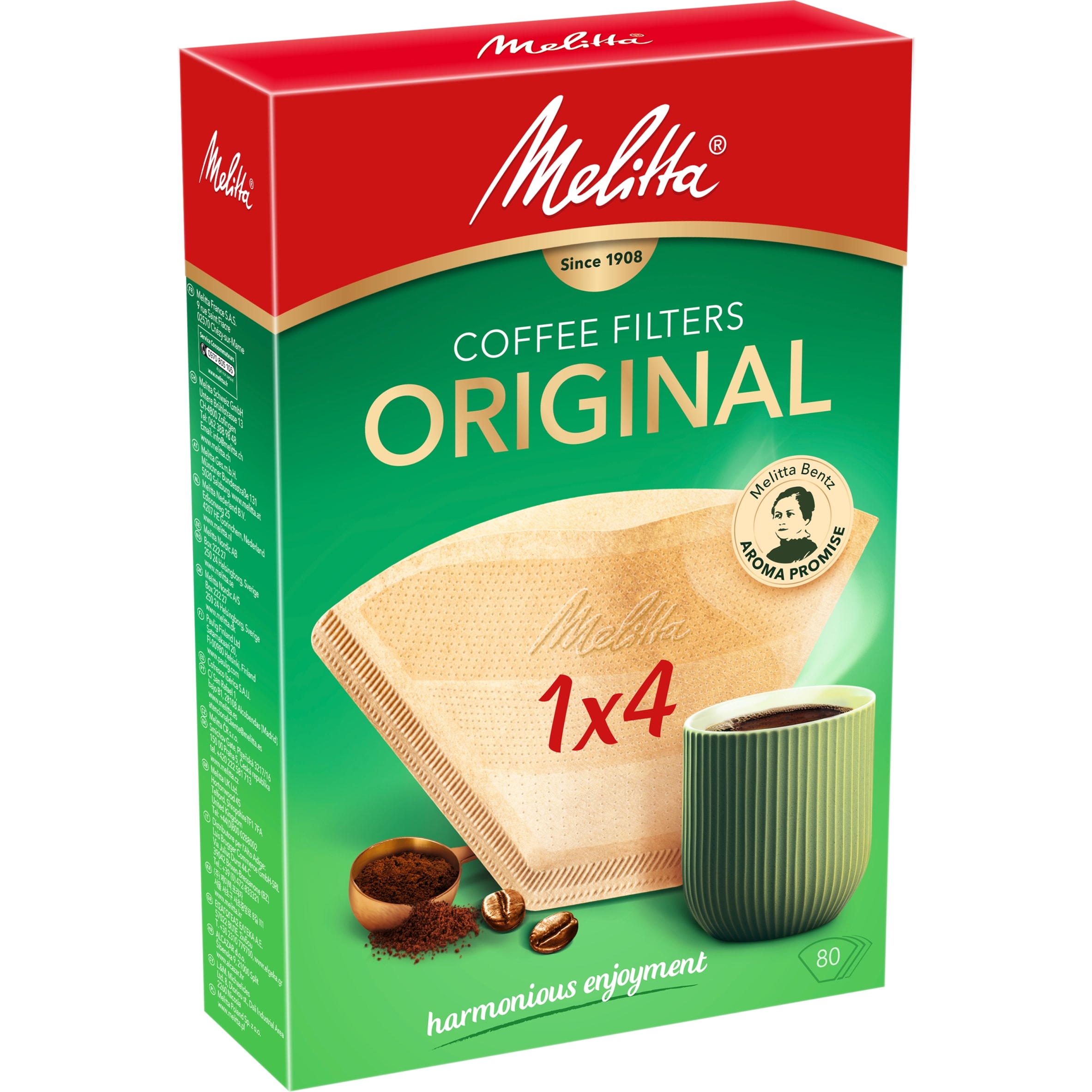 Melitta Coffee Filters Original 1x4 x80 thumbnail 4