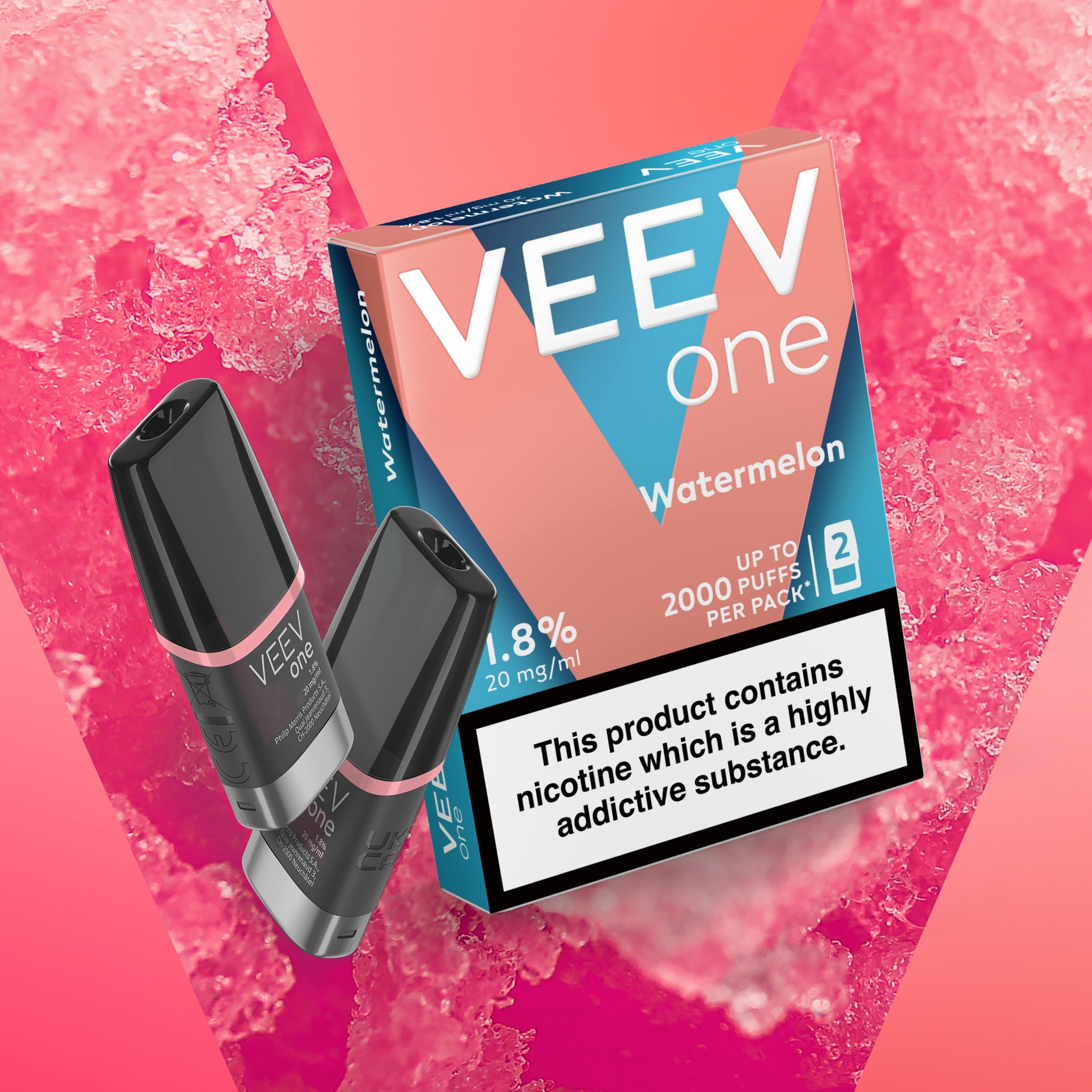 VEEV ONE STARTER KIT Watermelon & Blueberry 20mg/ml 2x2ml thumbnail 3