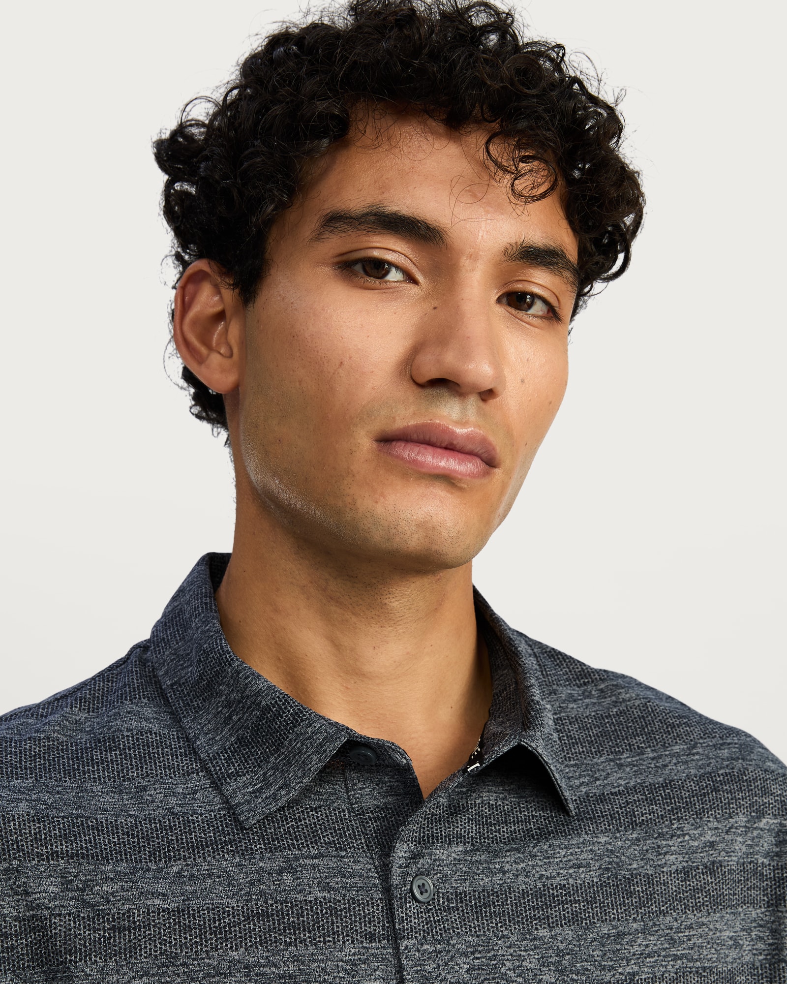 F&F Active Regular Fit Short Sleeved Polo Shirt in Grey