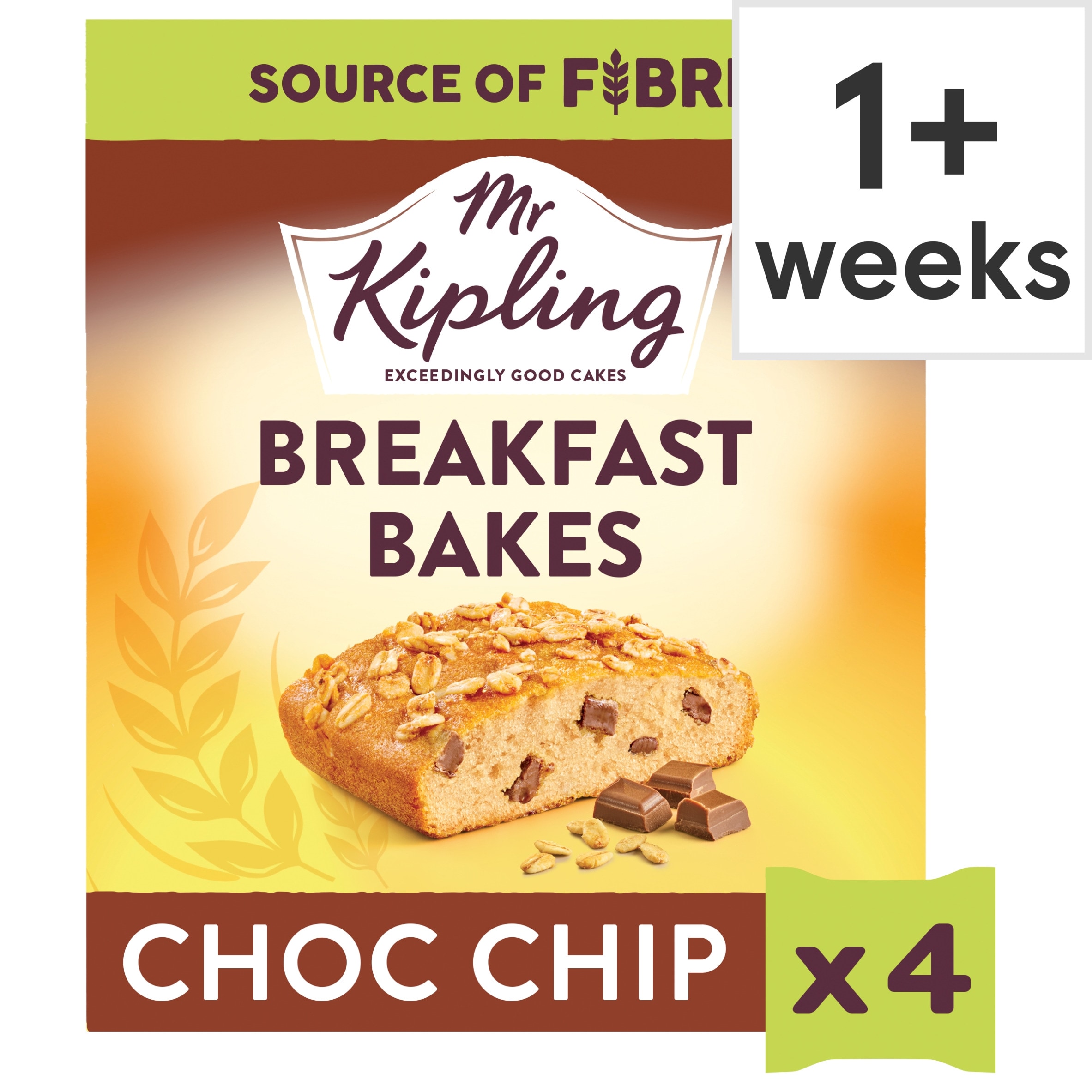 Mr Kipling 4 Breakfast Bakes Choc Chip
