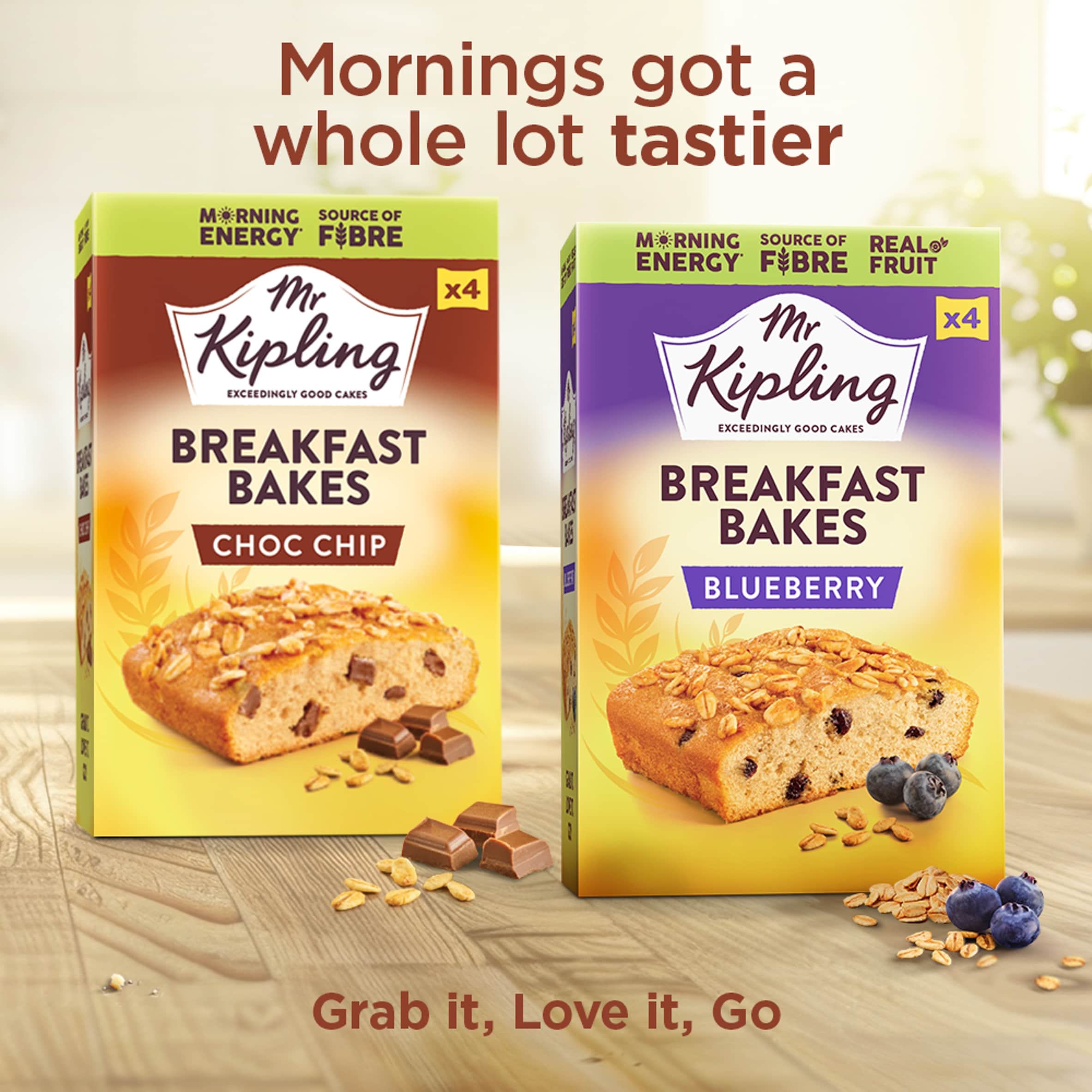 Mr Kipling Breakfast Bakes Chocolate Chip Snack Cakes 4 pack thumbnail 5