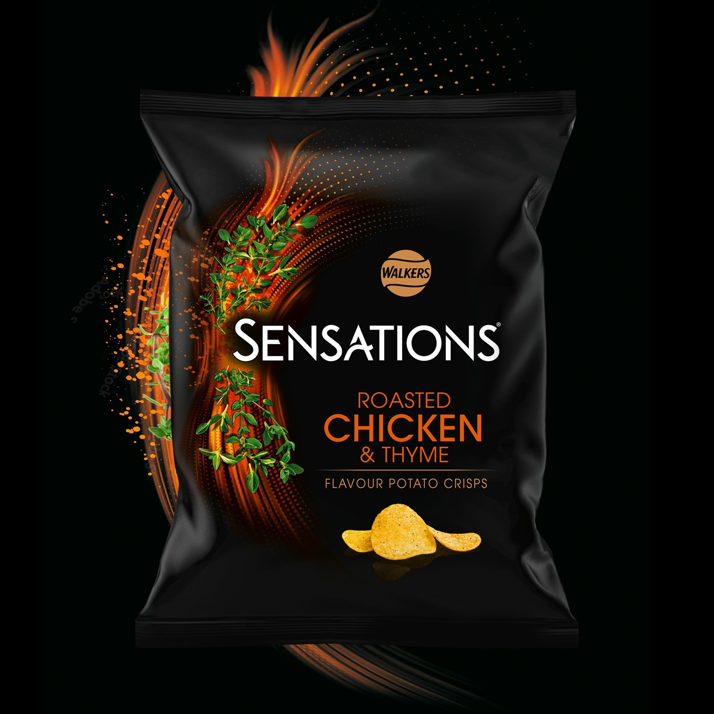 Walkers Sensations Chicken & Thyme Sharing Crisps 150g thumbnail 2