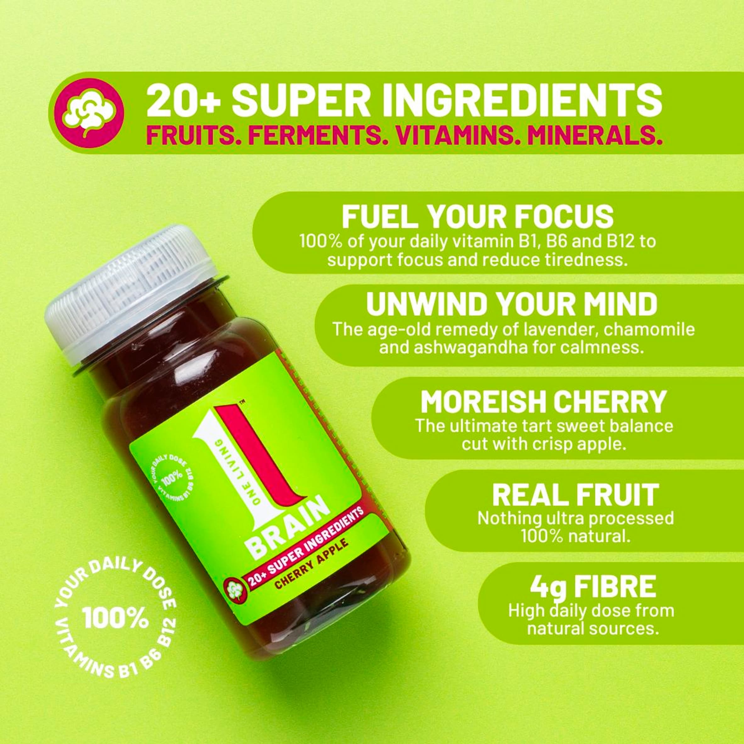 One Living Cherry Apple Brain Shot 100ml thumbnail 3