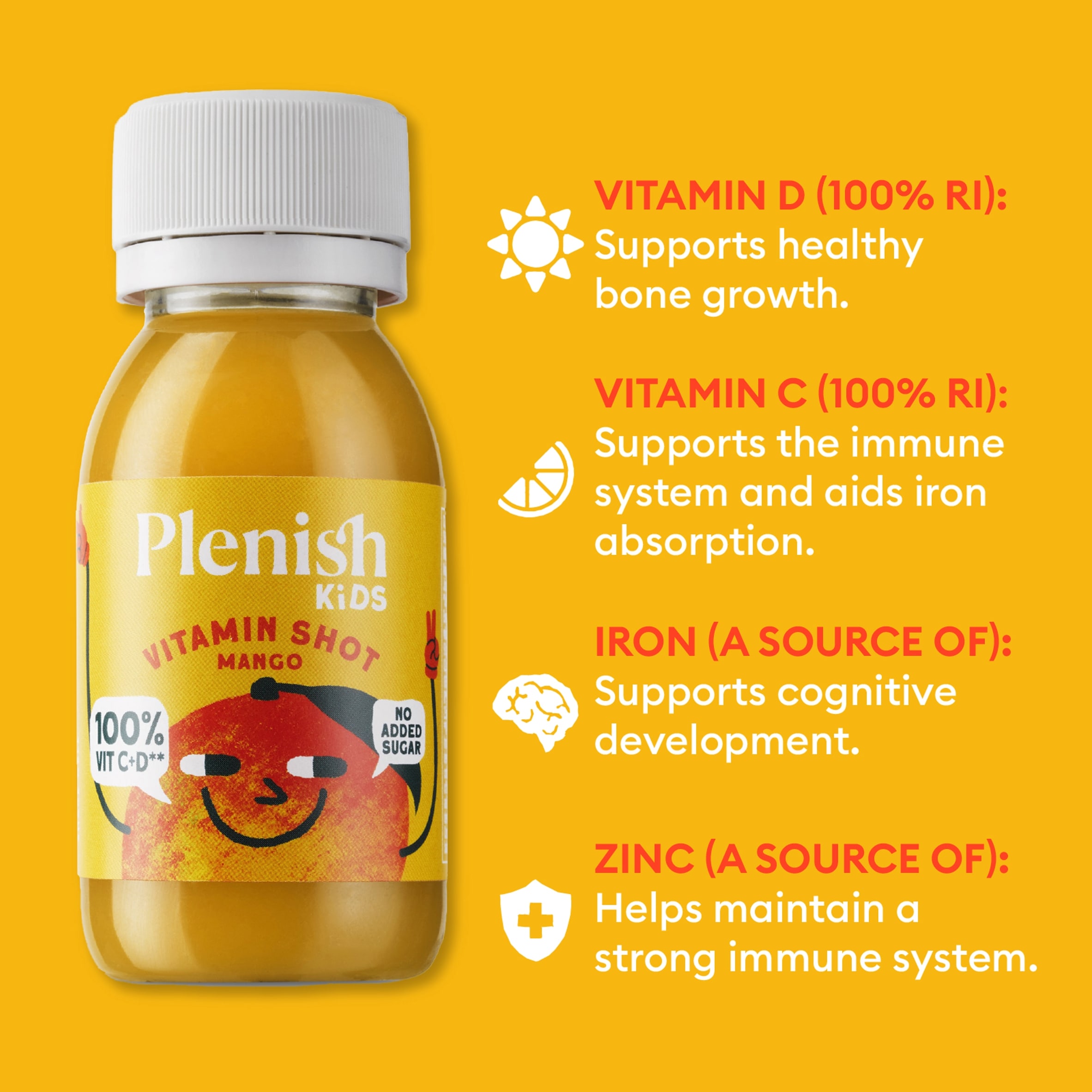 Plenish Kids Mango Vitamin Shot 60ml thumbnail 2