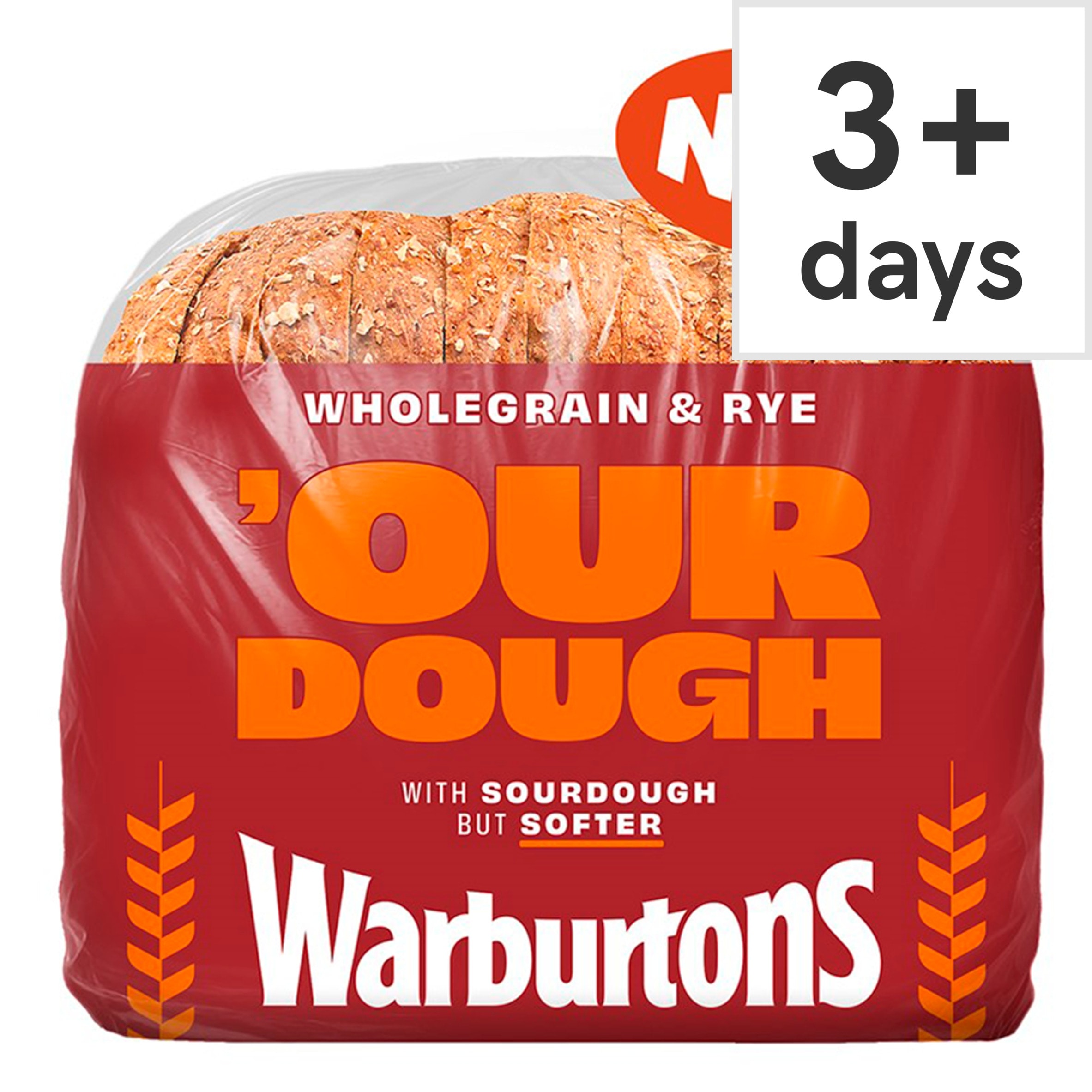 Warburtons Wholegrain & Rye Our Dough 400g