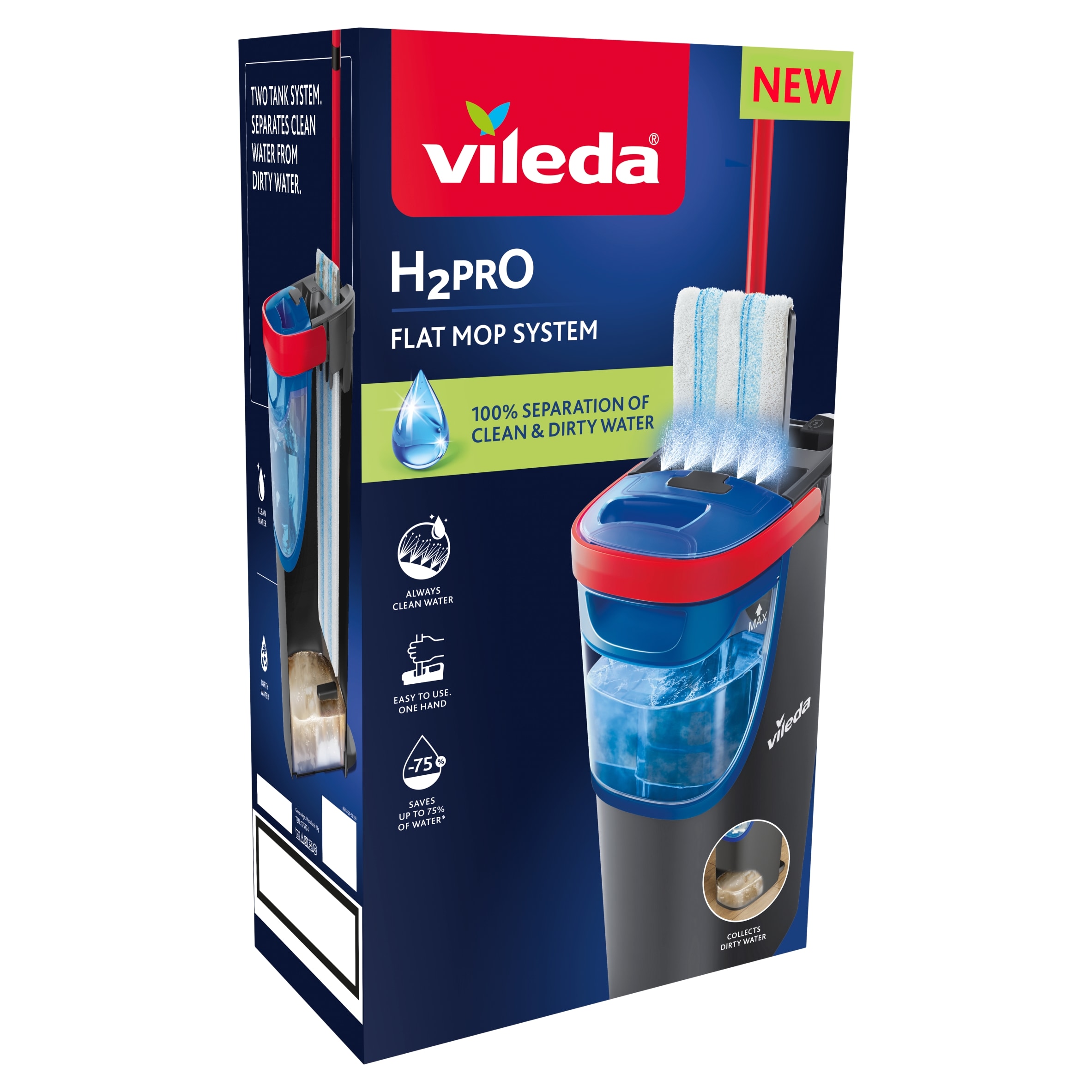 Vileda H2Pro Flat Mop System