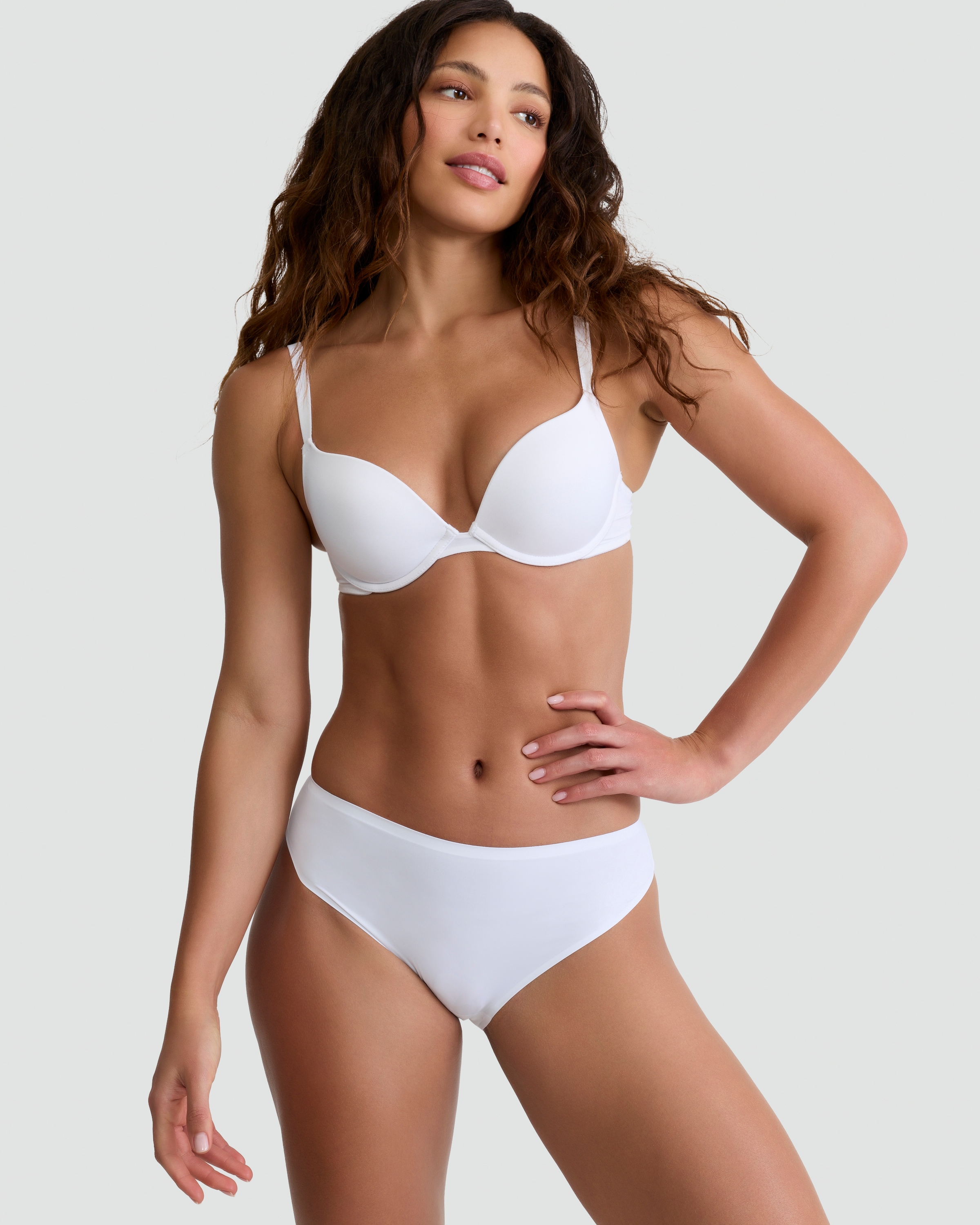 F&F 3-Pack High Leg Bonded Bikini Knickers in Multi thumbnail 2