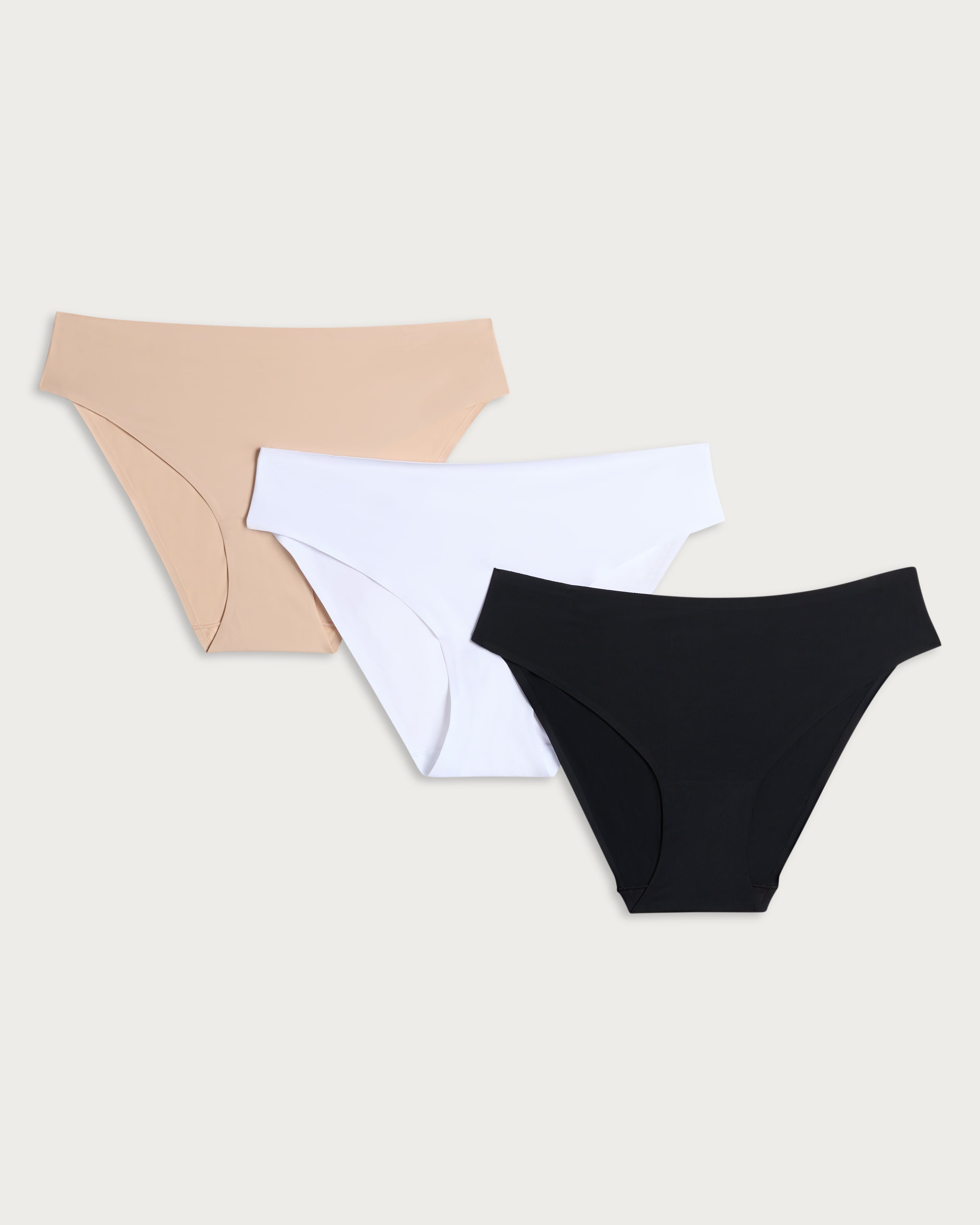 F&F 3-Pack High Leg Bonded Bikini Knickers in Multi thumbnail 4