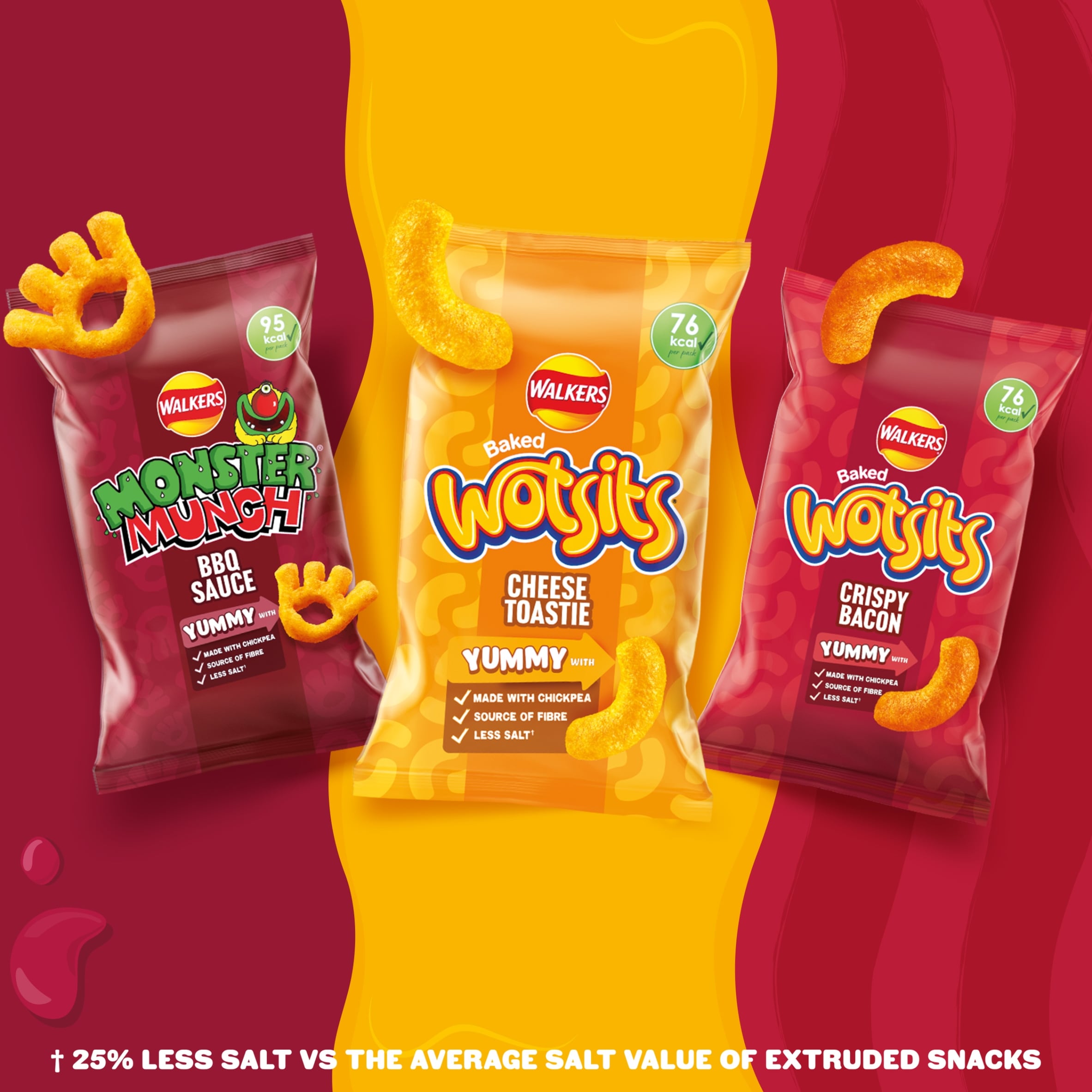 Walkers Wotsits Cheese Toastie Multipack Crisps 6 x 16g thumbnail 4