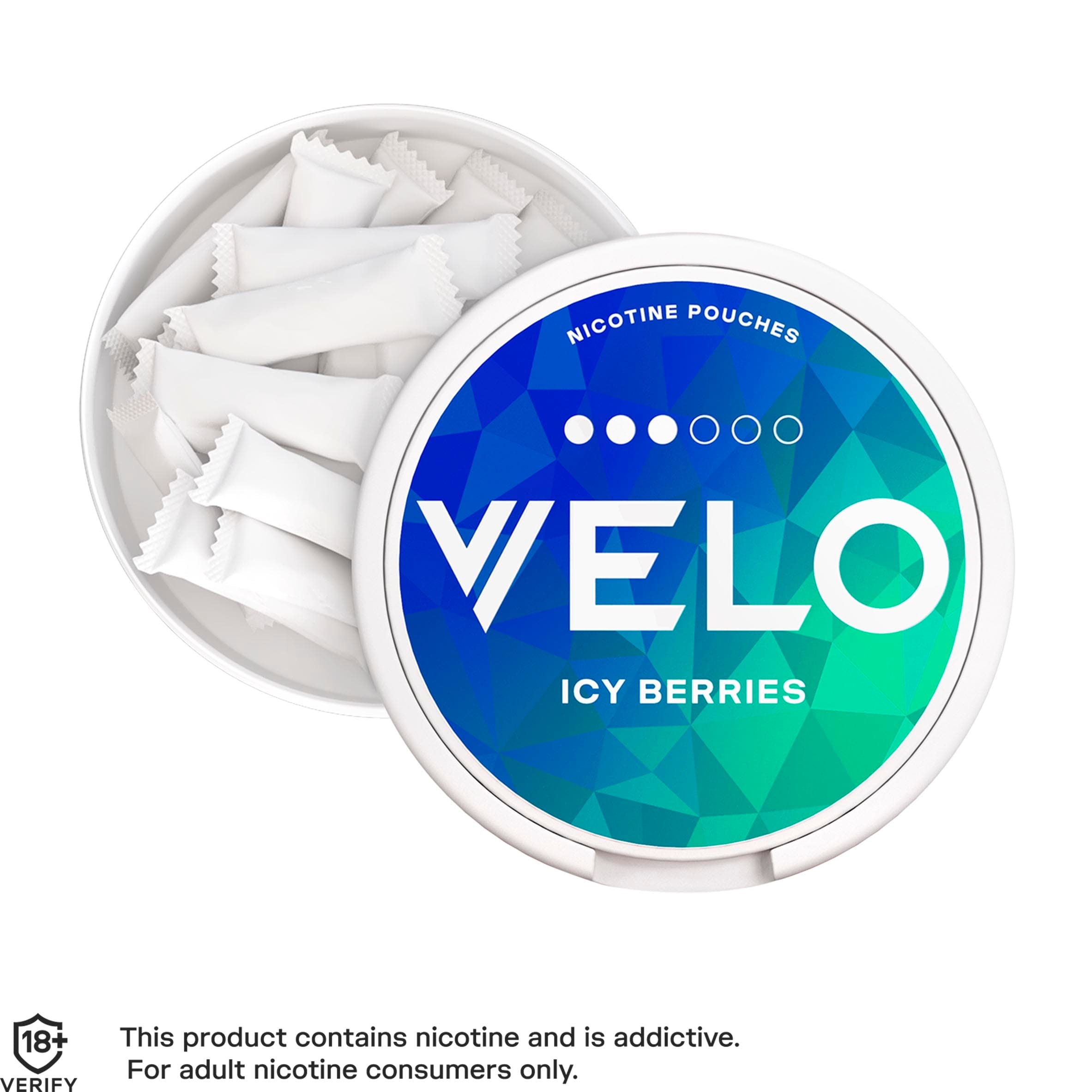 Velo Icy Berries 10mg Nicotine Pouches 20 Pack thumbnail 3