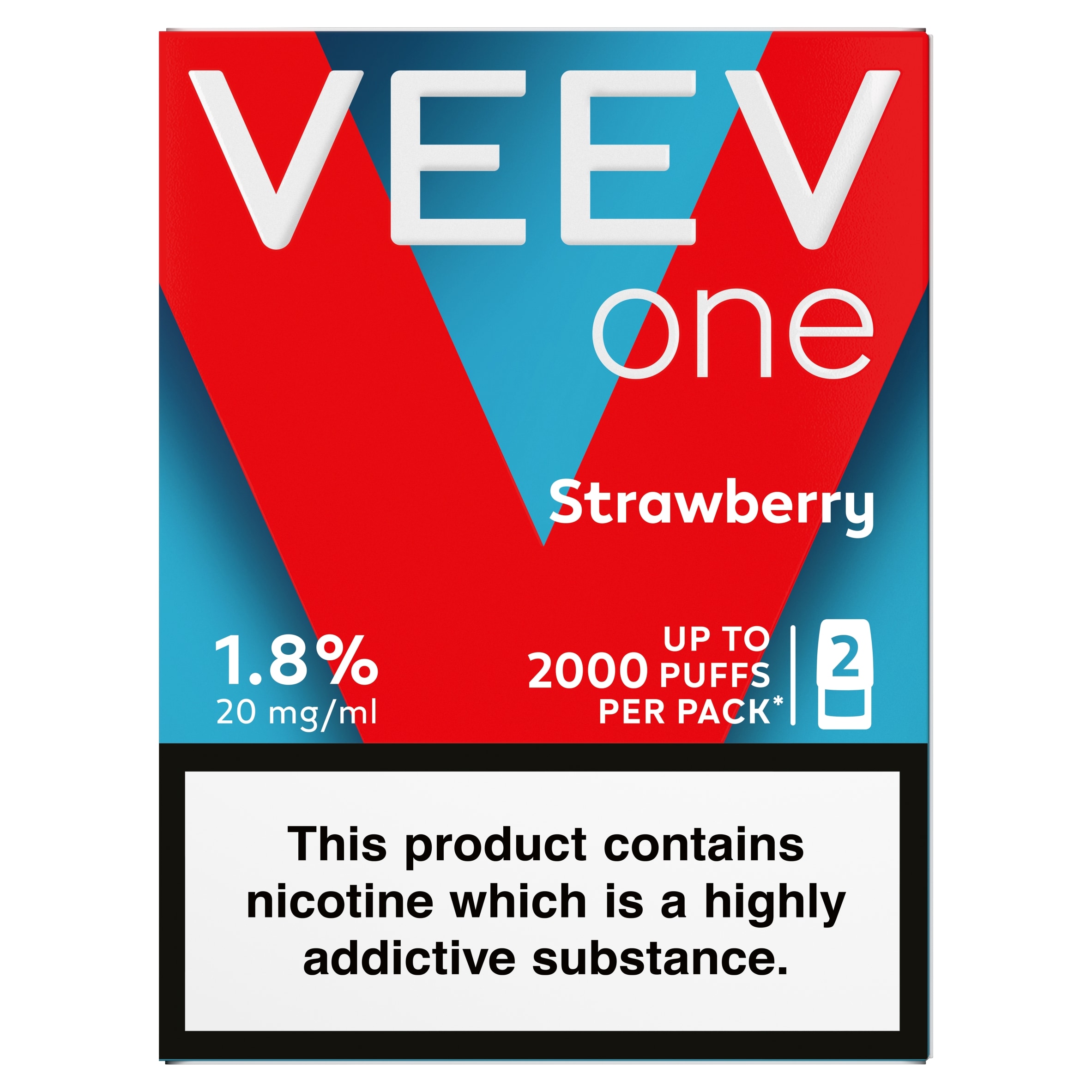 VEEV ONE STRAWBERRY 20mg/ml 2x2ml
