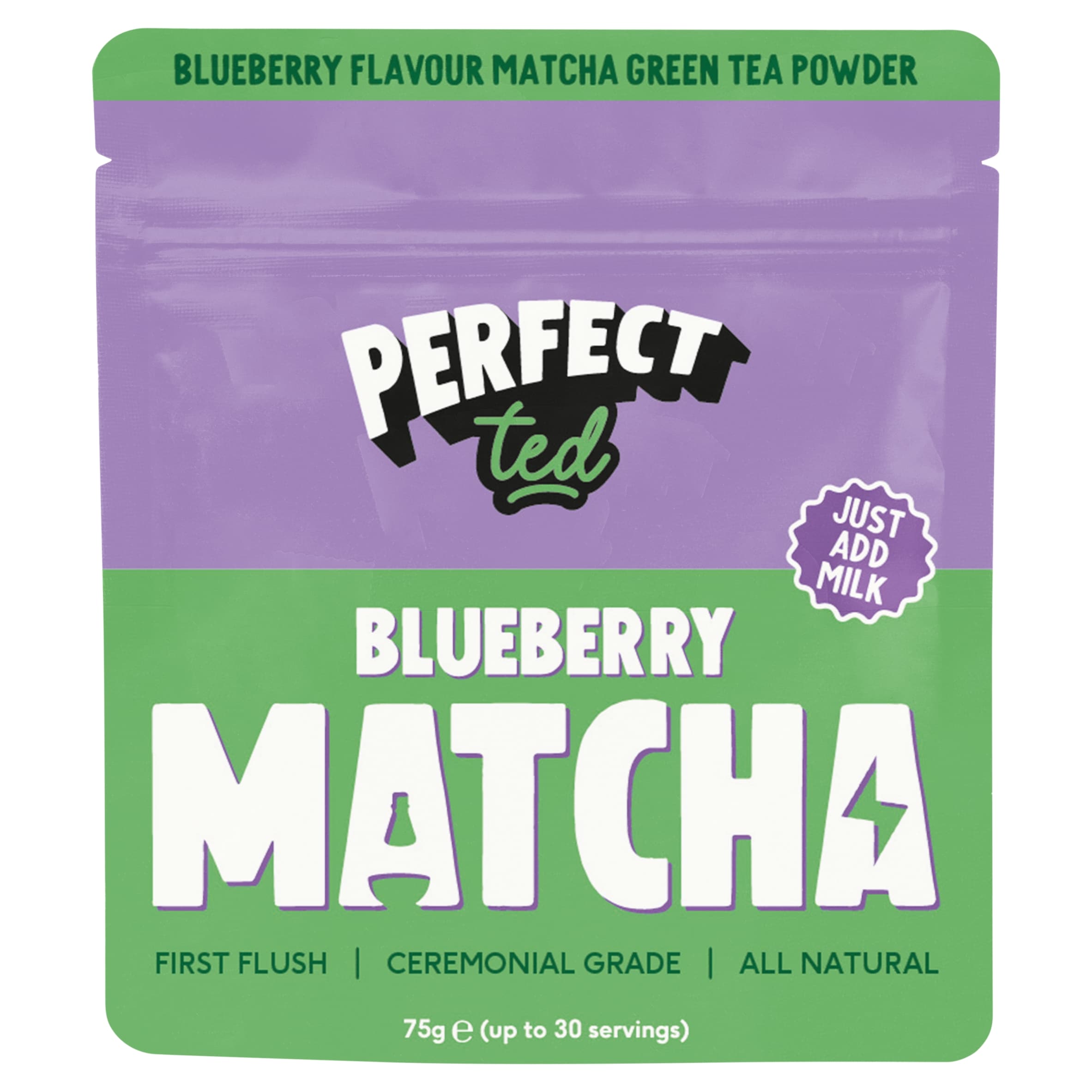 PerfectTed Matcha Powder Blueberry 75g