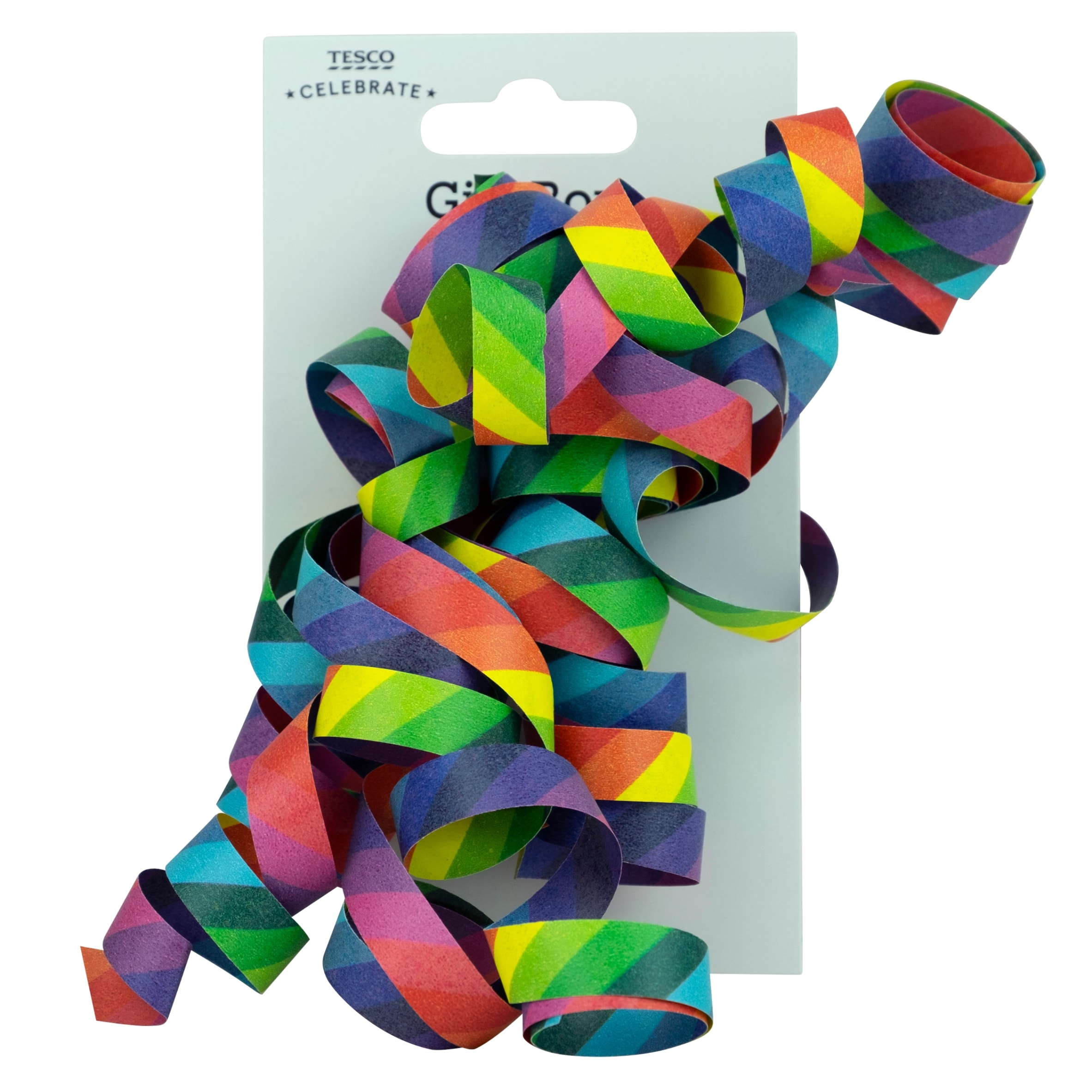 Tesco Rainbow Curly bow