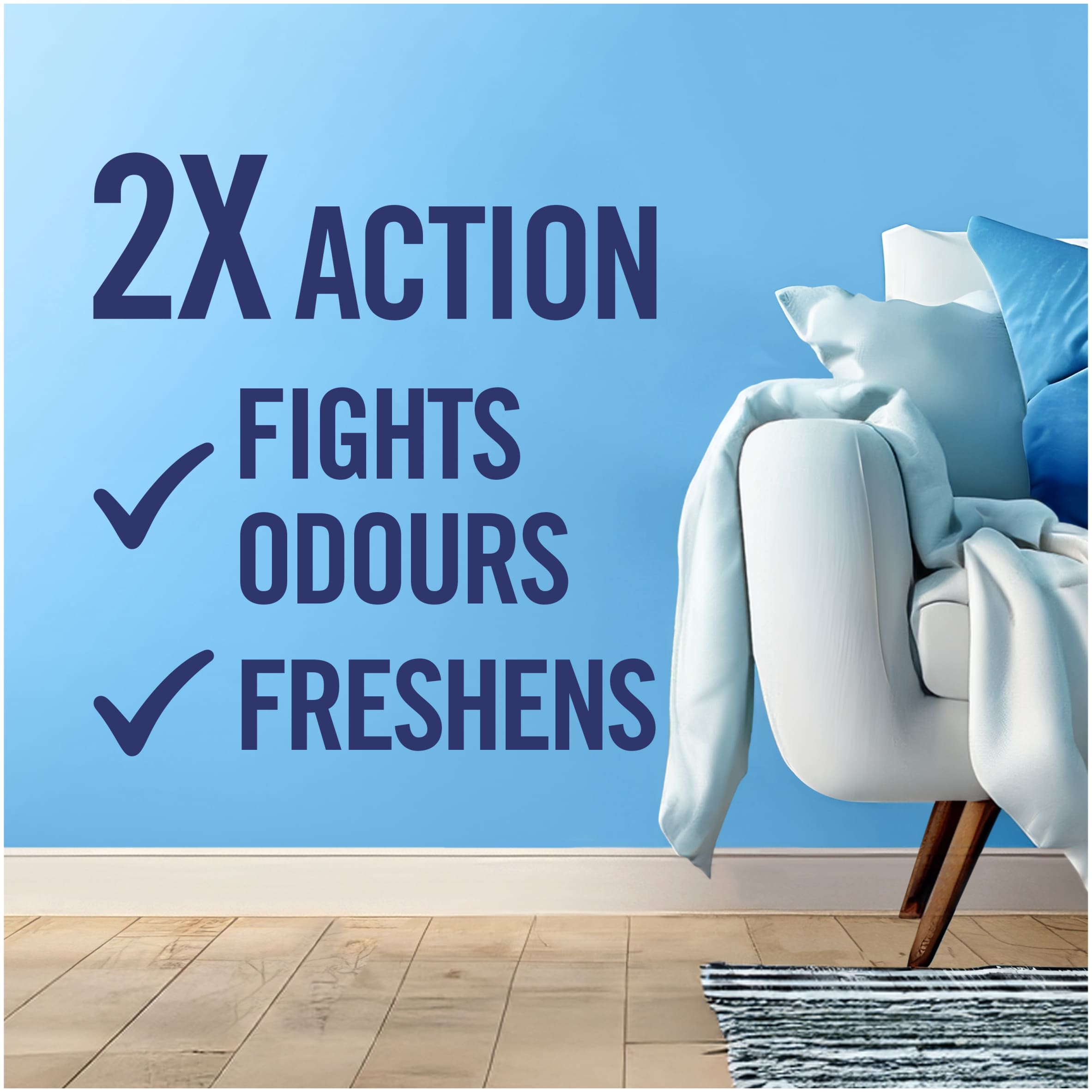 Febreze Fabric Refresher Fresh Linen Anti-Bacterial 385ml thumbnail 2