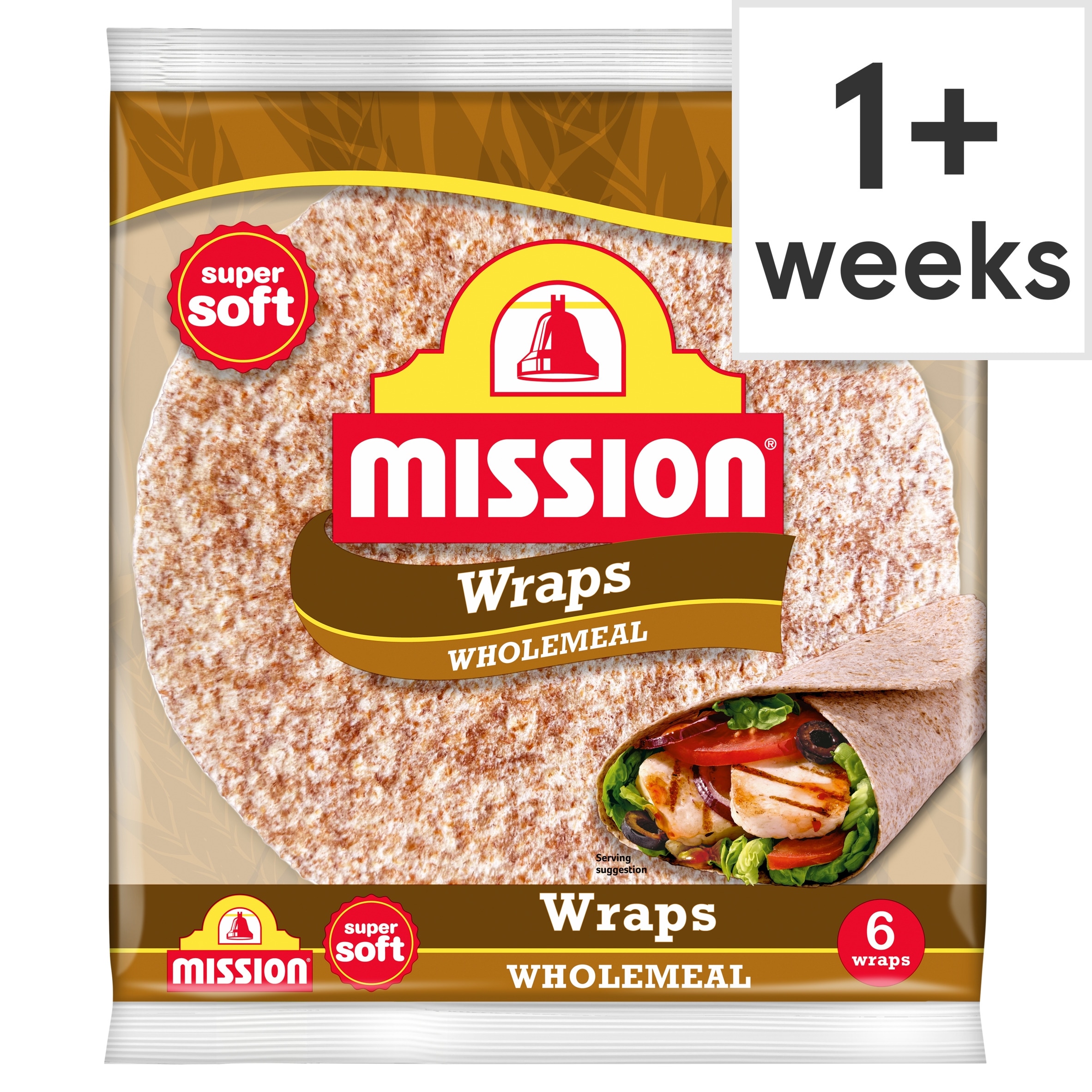 Mission Wholemeal Tortilla Wraps