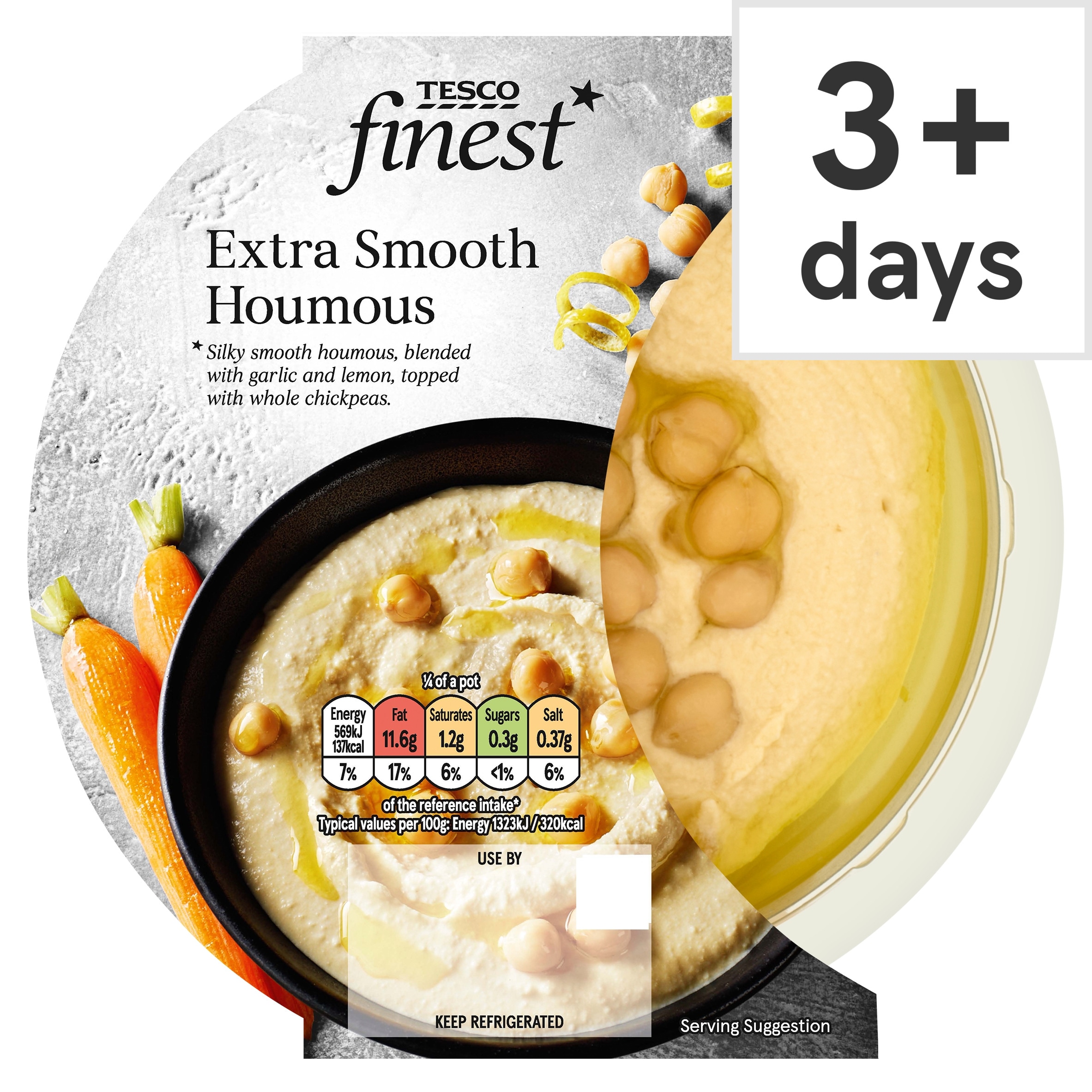 Tesco Finest Extra Smooth Houmous 170g