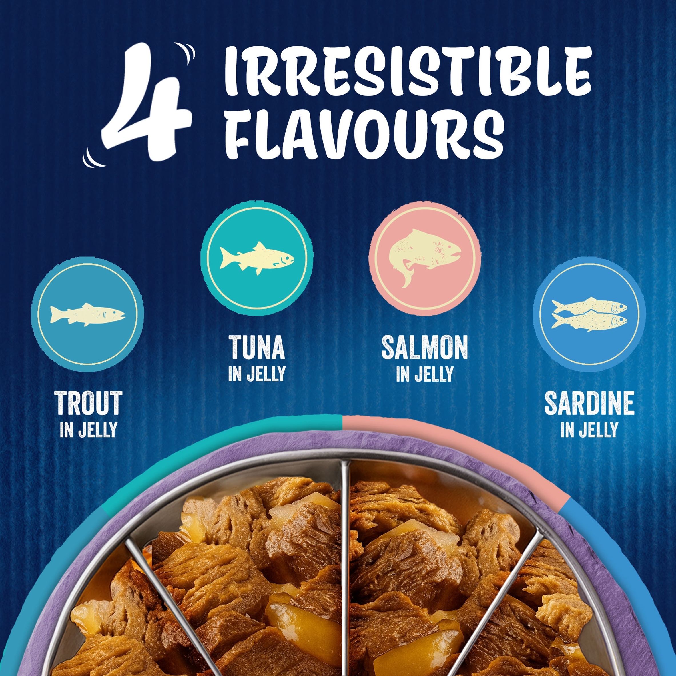 FELIX As Good As it Looks Senior 7+ Fish in Jelly Wet Cat Food 40x85g thumbnail 3