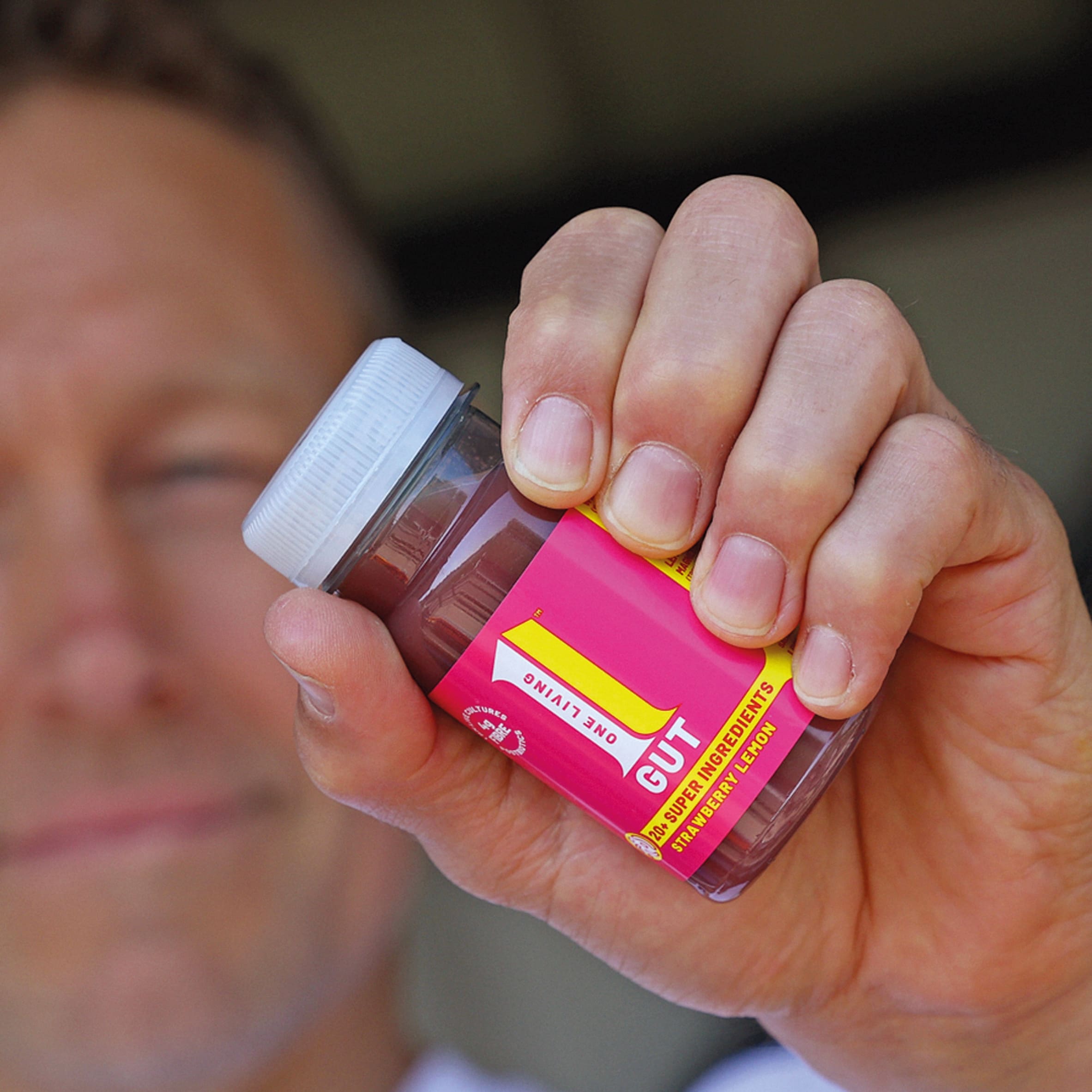 One Living Strawberry Lemon Gut Health Shot 100ml thumbnail 5