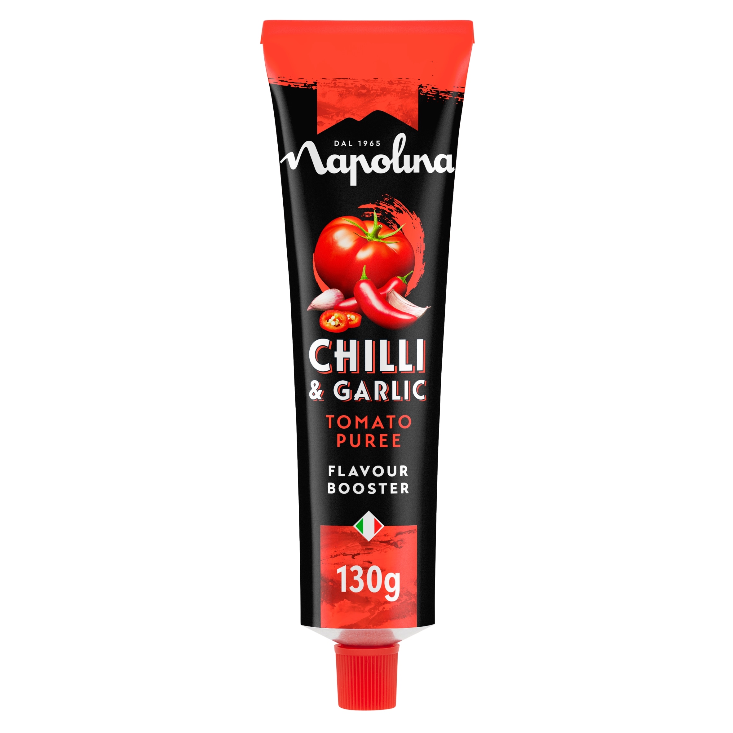Napolina Chilli & Garlic Tomato Puree Flavour Booster 130G thumbnail 2