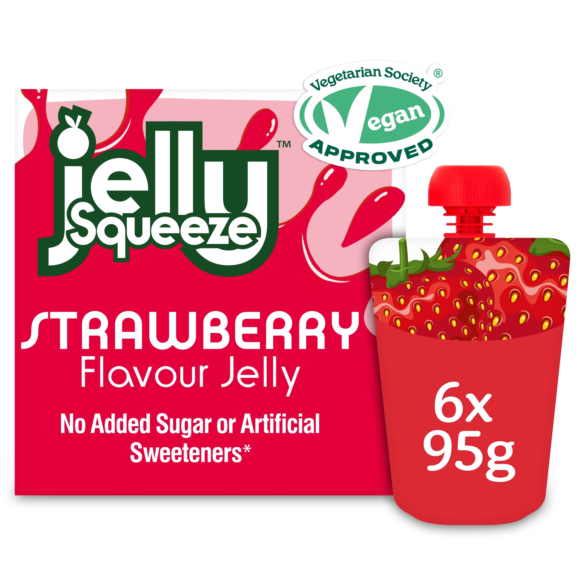 Jelly Squeeze Strawberry Jelly Pouch Multipack