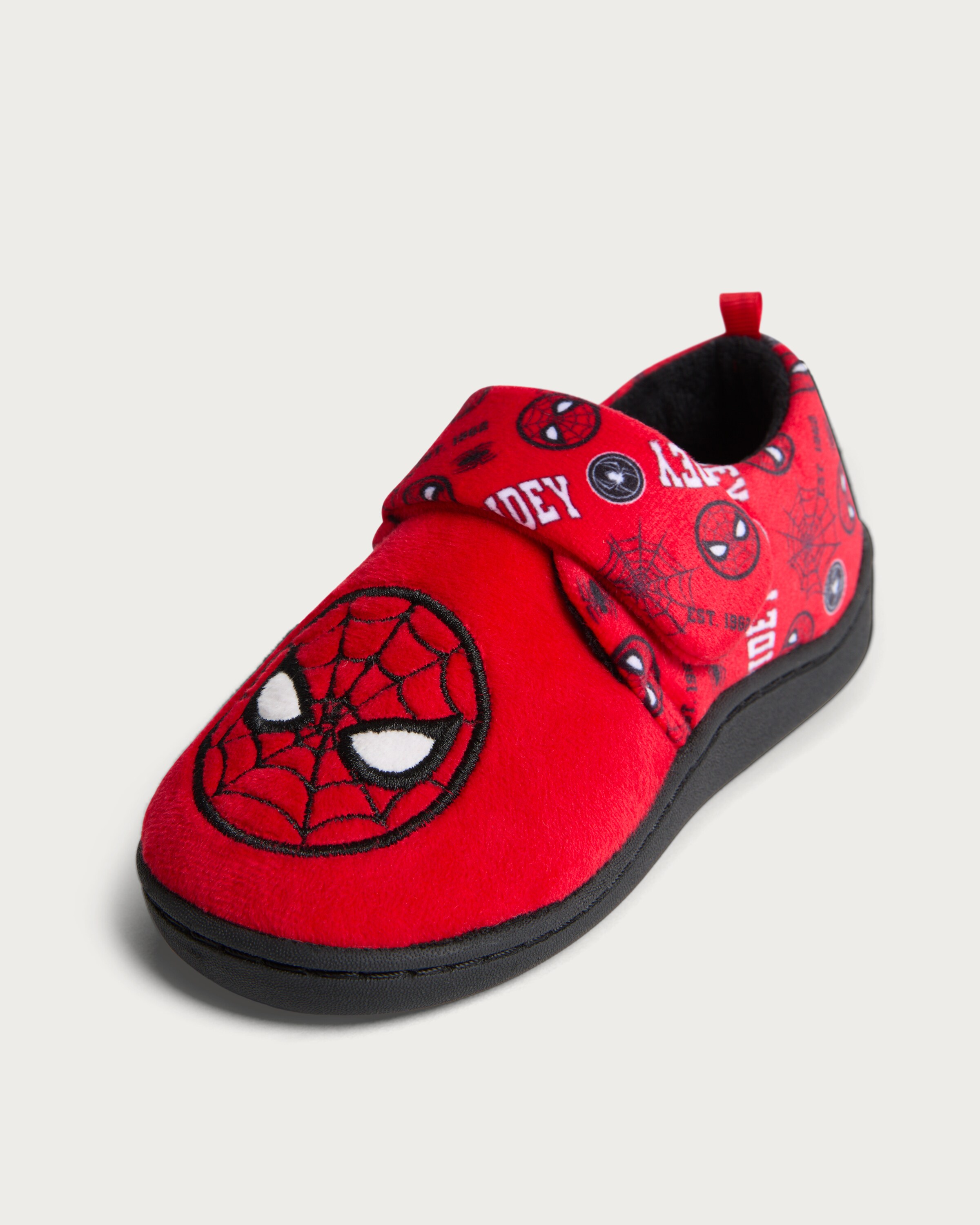 Marvel Spider-Man Touch Fastening Cupsole Slippers in Red thumbnail 3